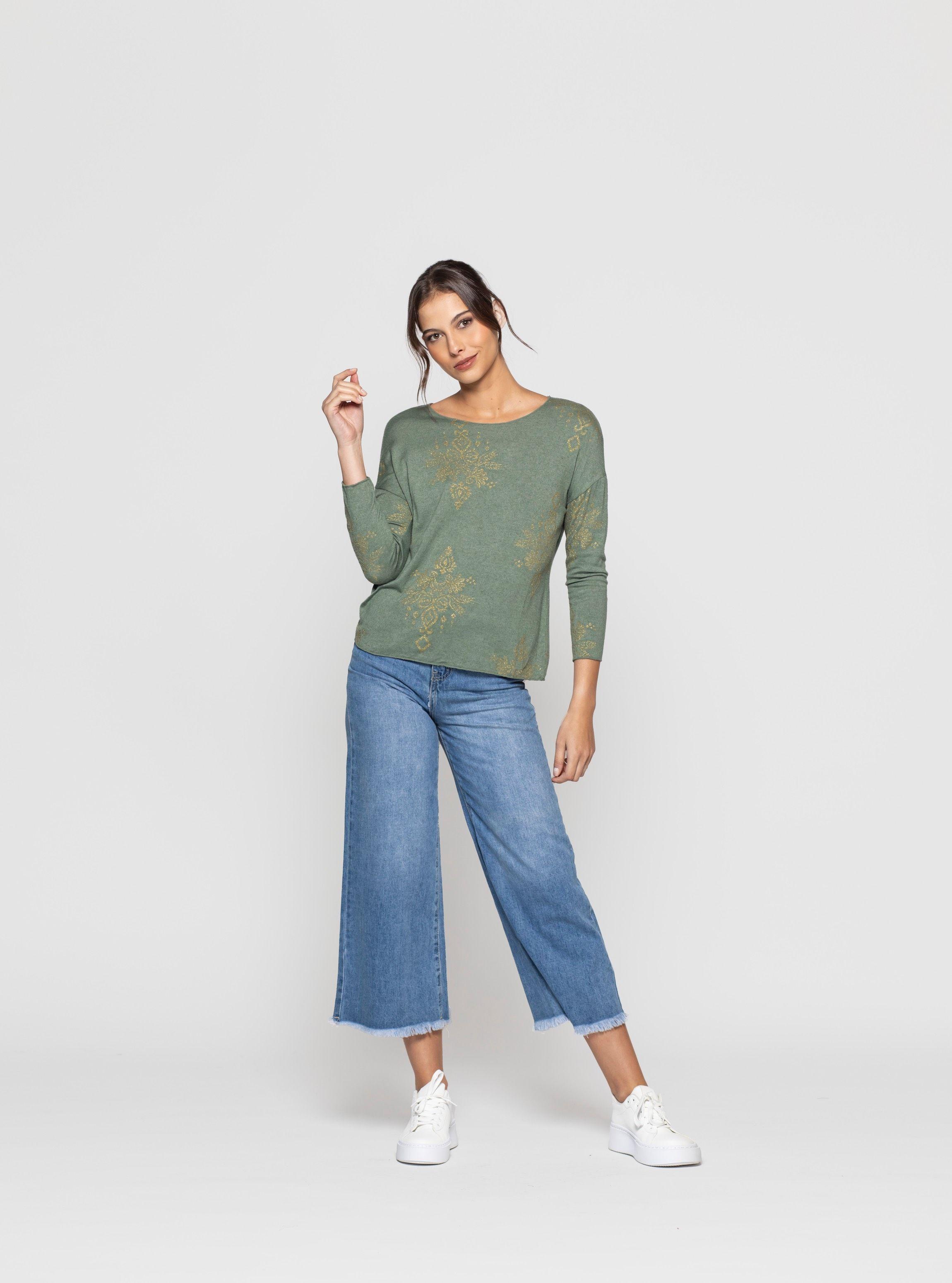 Polera Mujer Calia Verde Lineatre-2