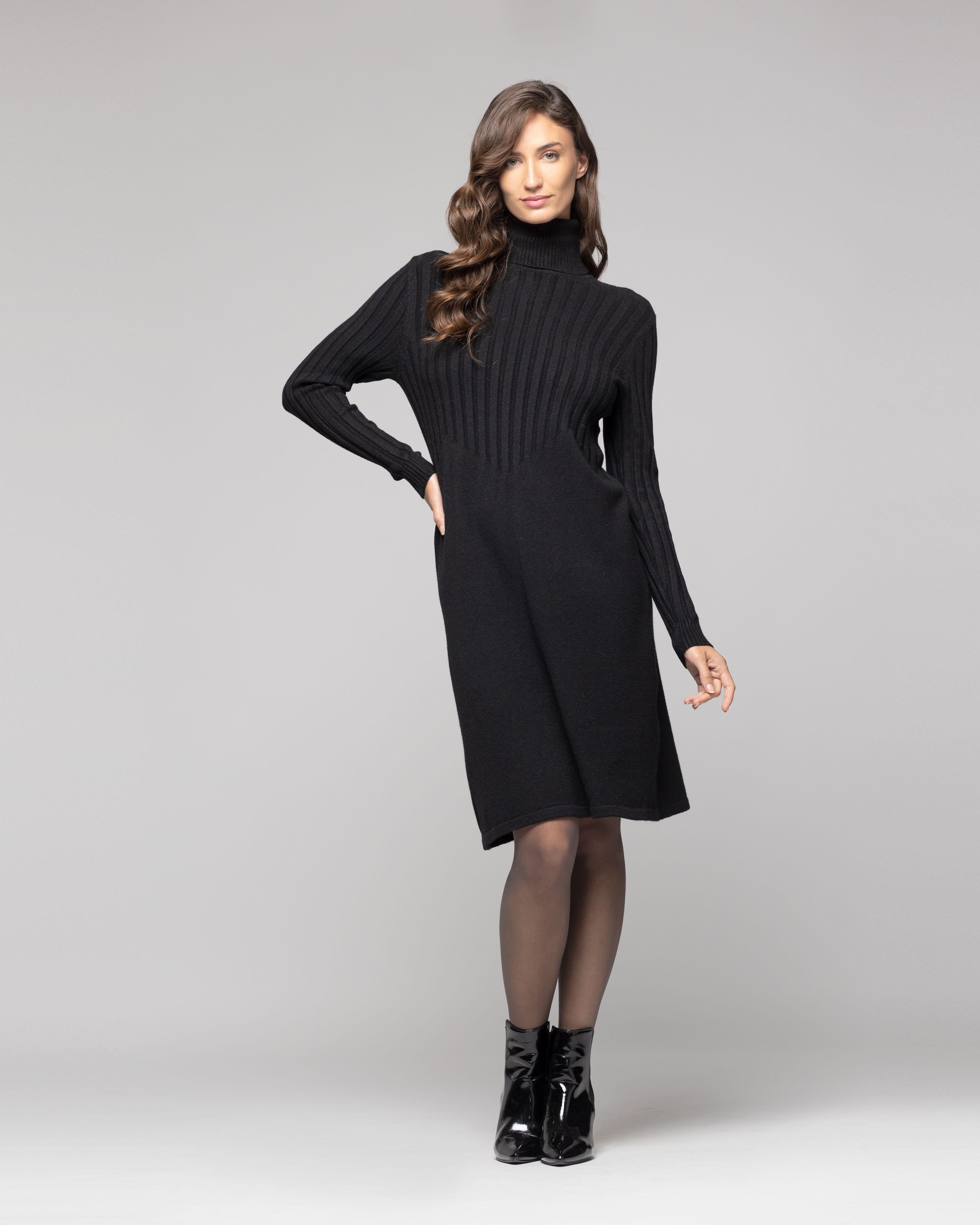 Vestido Mujer Milena Negro Lineatre-0