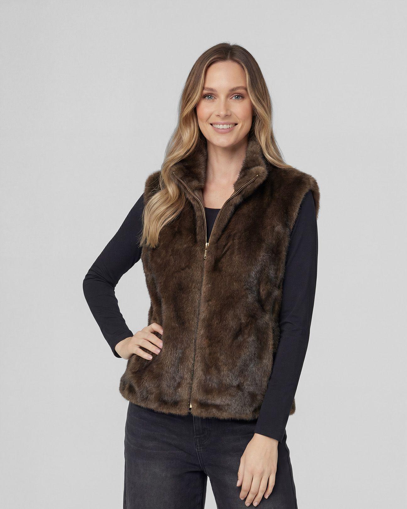 Chaqueta Mujer Isidora Relaxed Cuello Medio Alto Con Cierre Moro Lineatre-0
