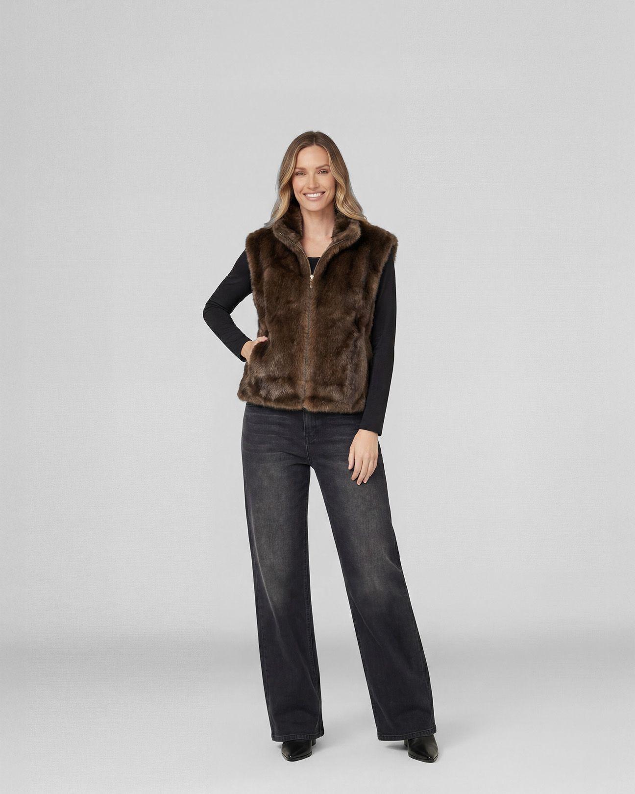 Chaqueta Mujer Isidora Relaxed Cuello Medio Alto Con Cierre Moro Lineatre-3