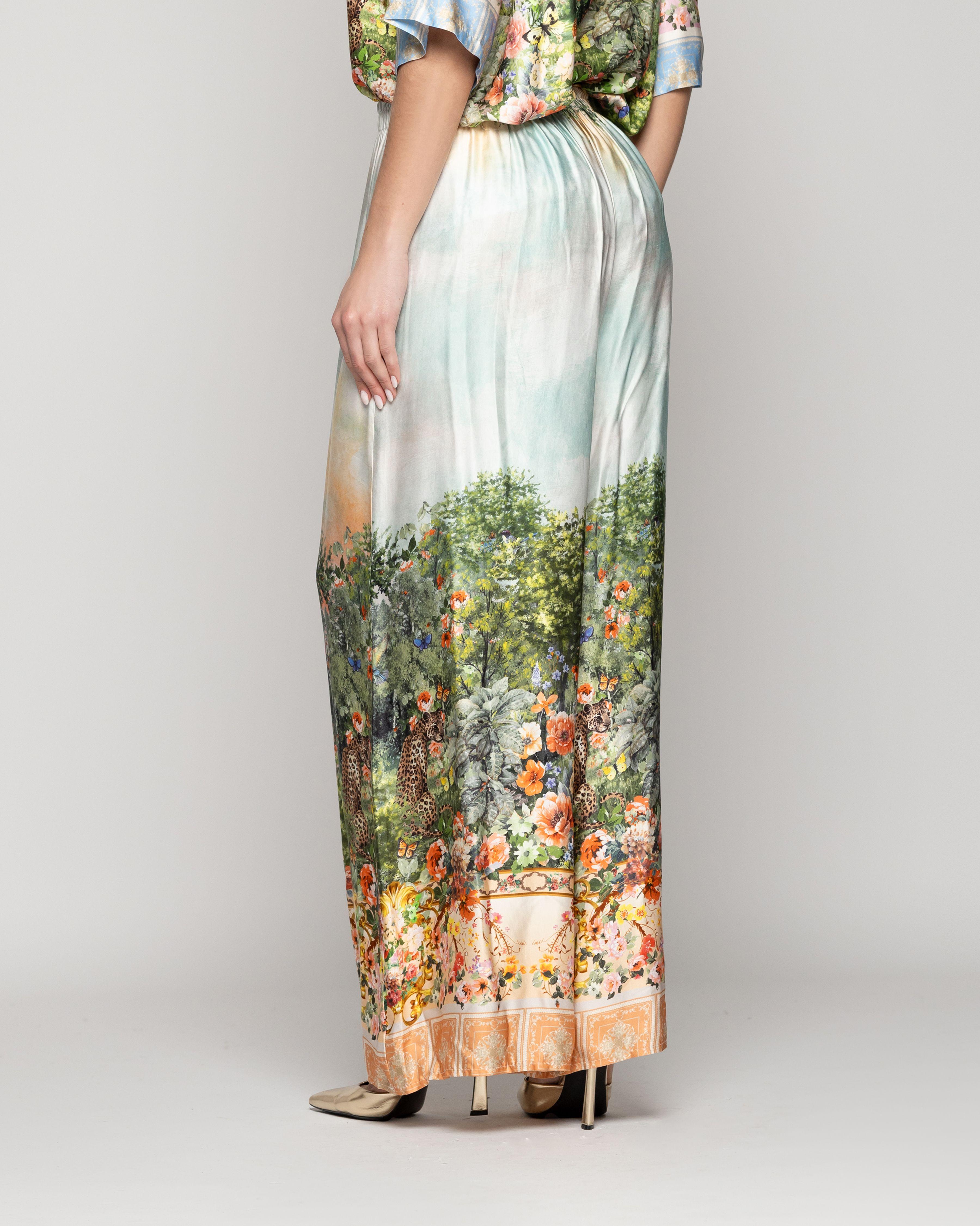Pantalón Mujer Pasqualina Estampado Flora Y Fauna Lineatre-1