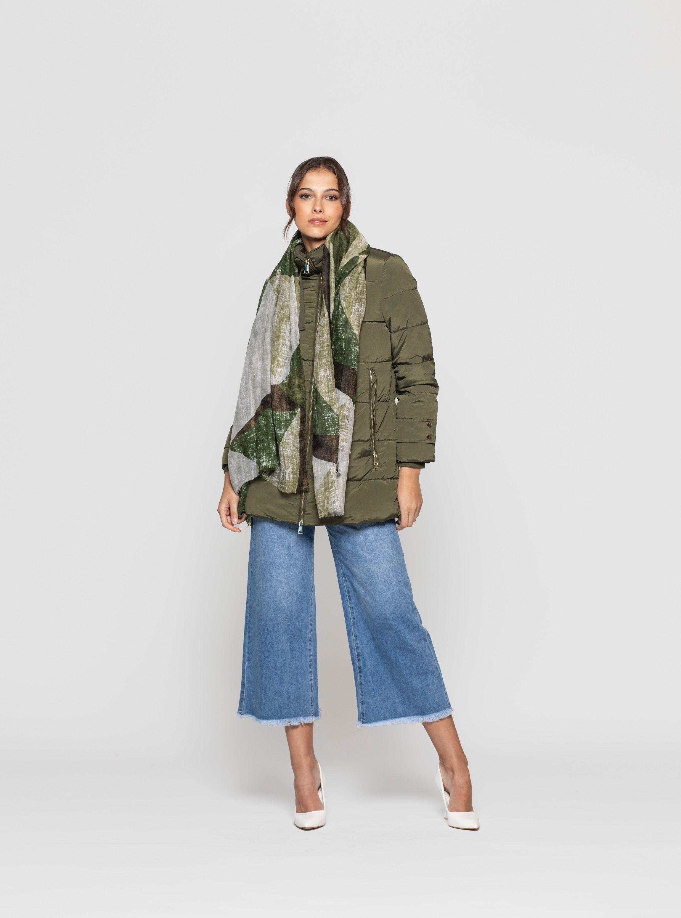 Echarpe Mujer Aria Verde Lineatre-2