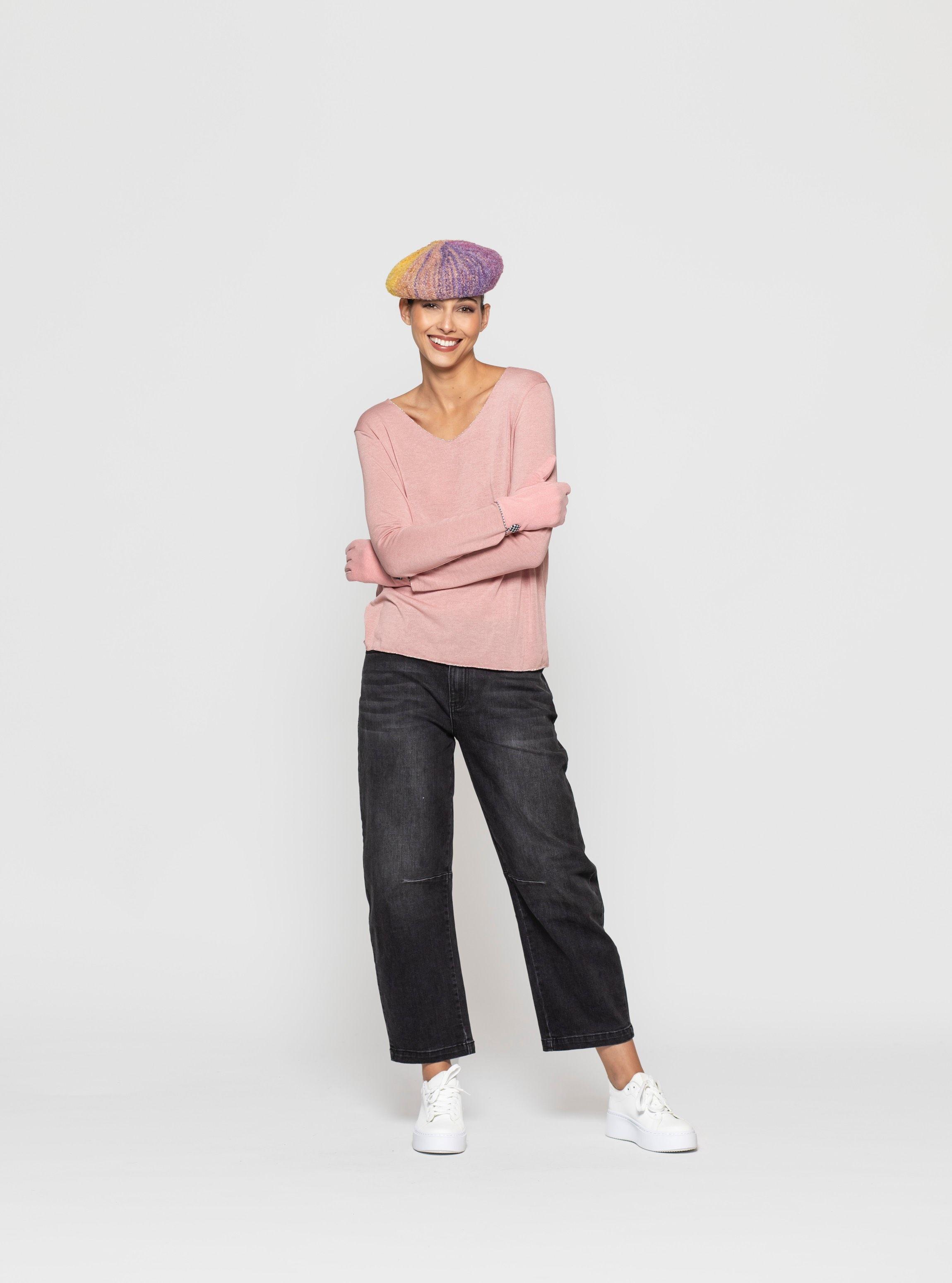 Boina Mujer Adela Lila-Mostaza Lineatre-2