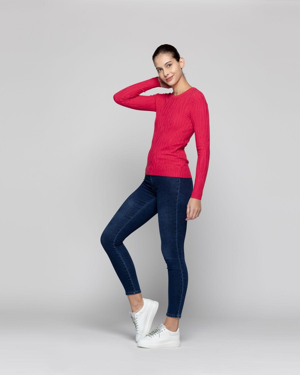 Sweater Mujer Noemi Fucsia Lineatre-1