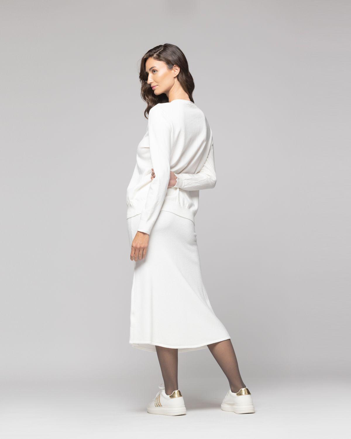 Sweater Mujer Yliana Blanco Lineatre-0