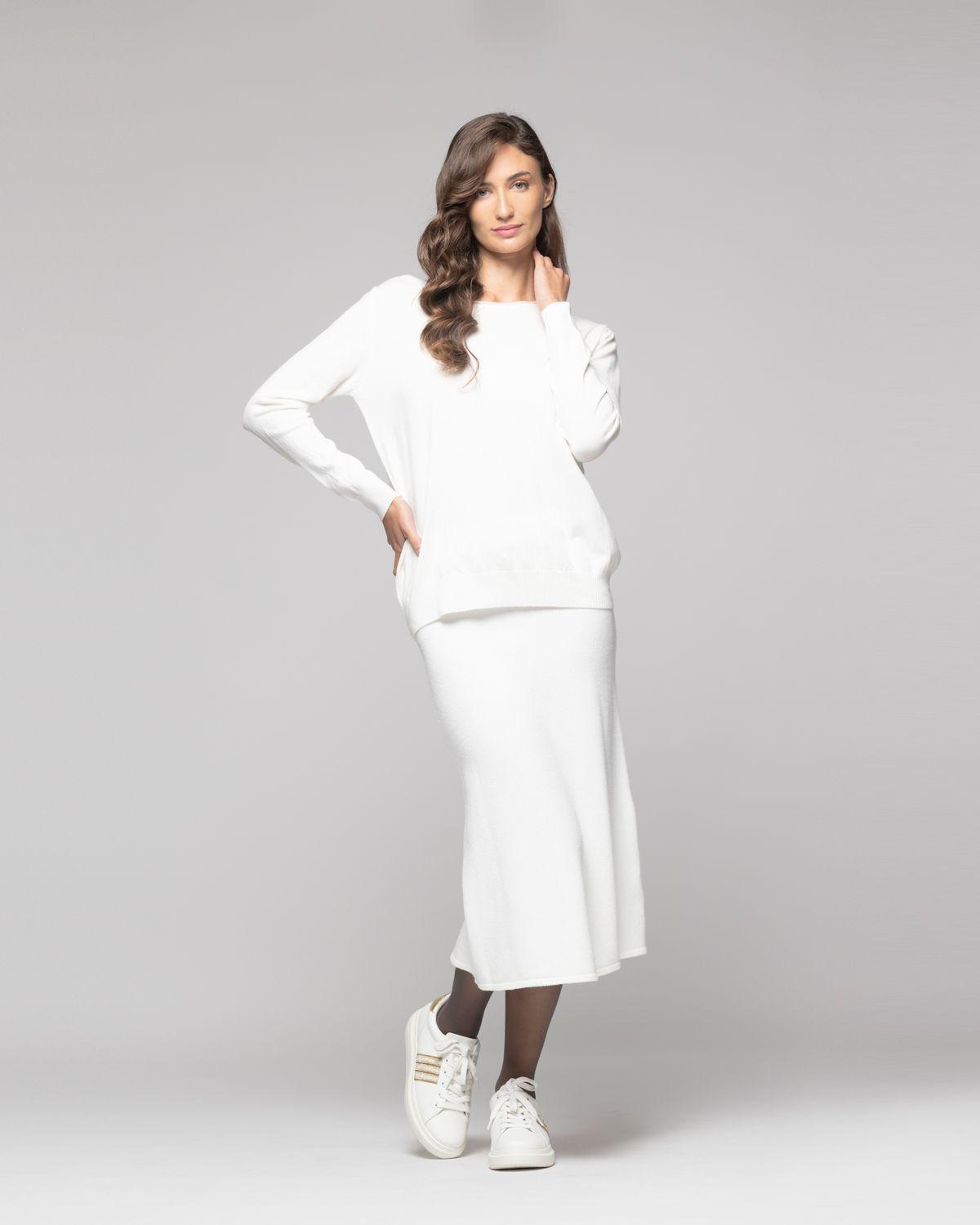 Sweater Mujer Yliana Blanco Lineatre-1