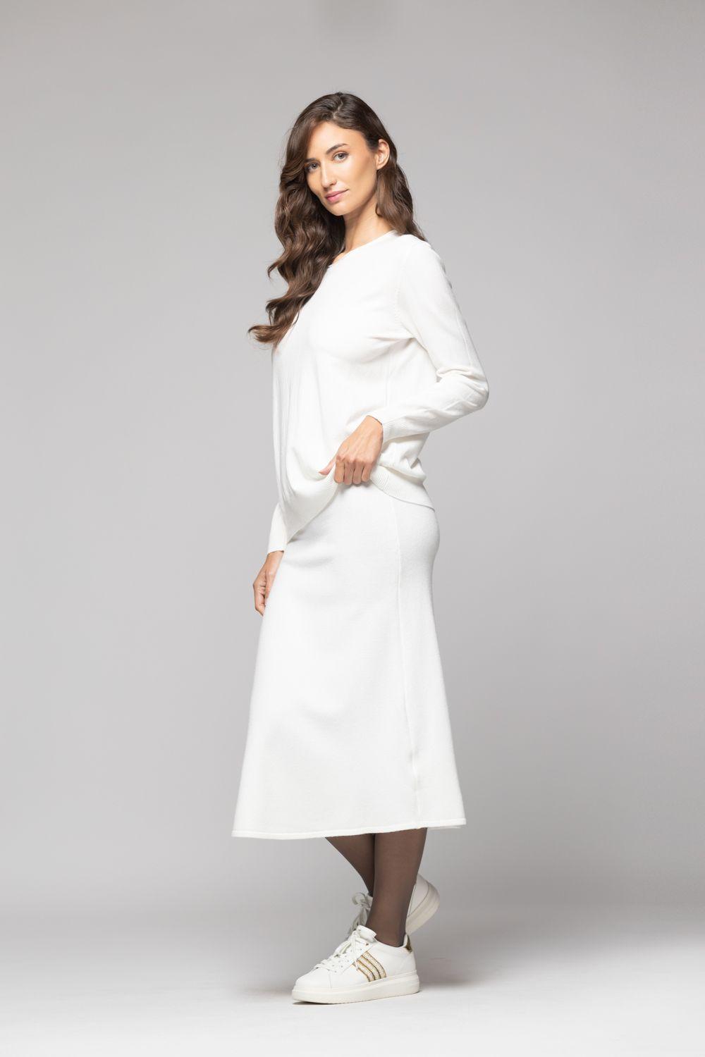 Sweater Mujer Yliana Blanco Lineatre-2