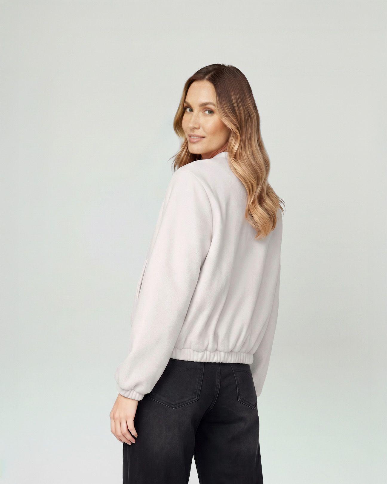 Bomber Mujer Eva Beige Lineatre-2