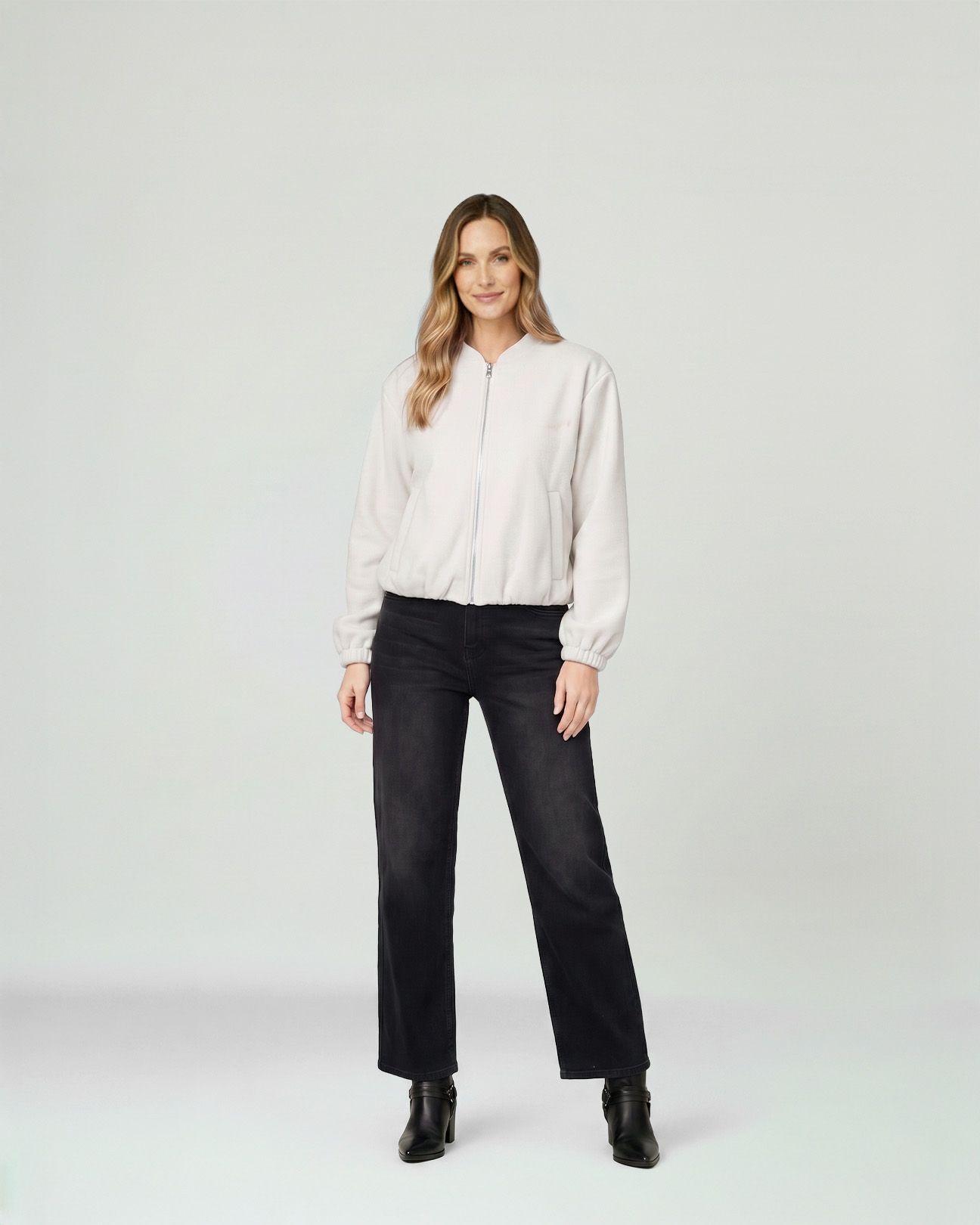Bomber Mujer Eva Beige Lineatre-3