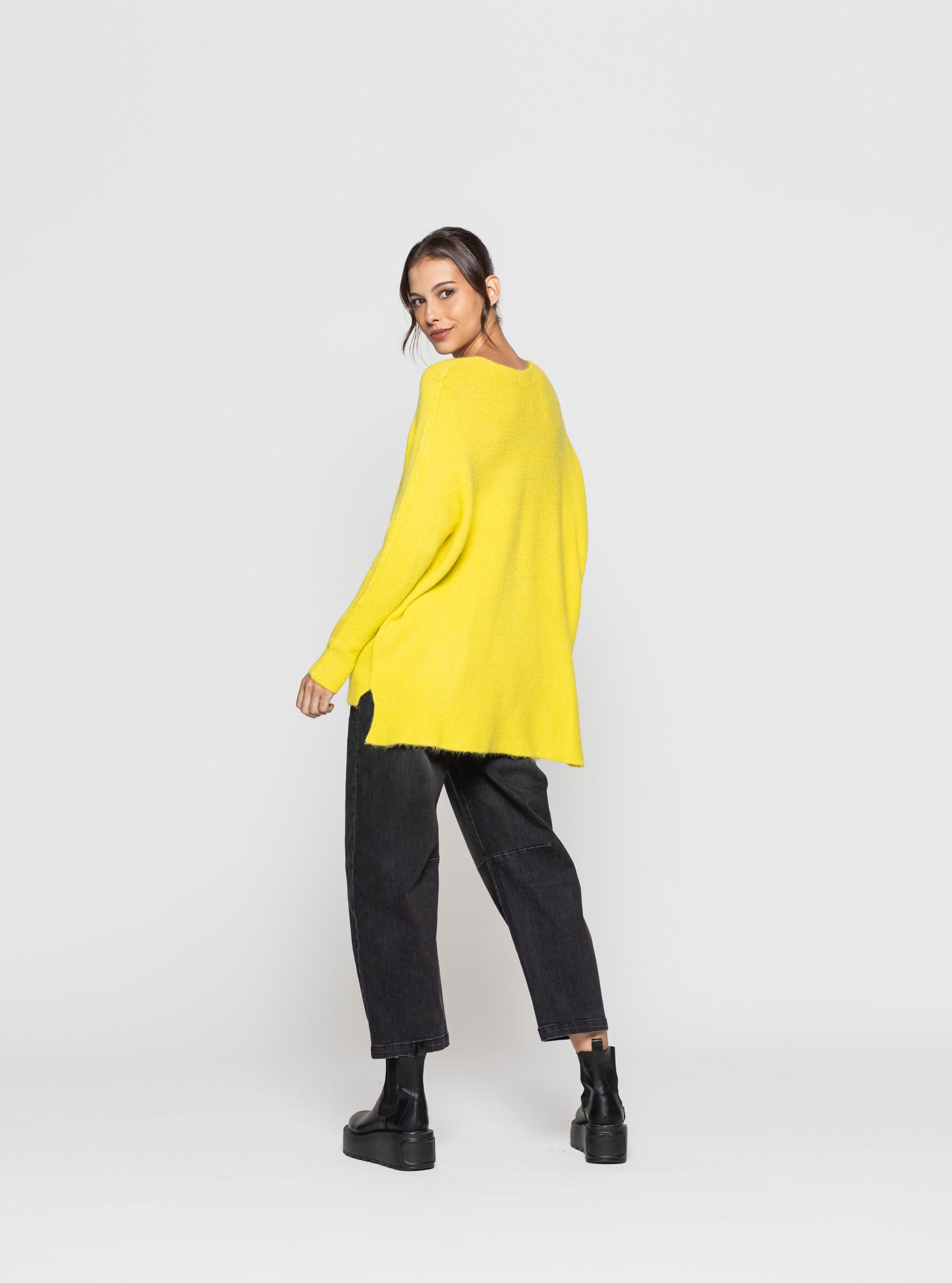 Sweater Mujer Ronja Amarillo Lineatre-2