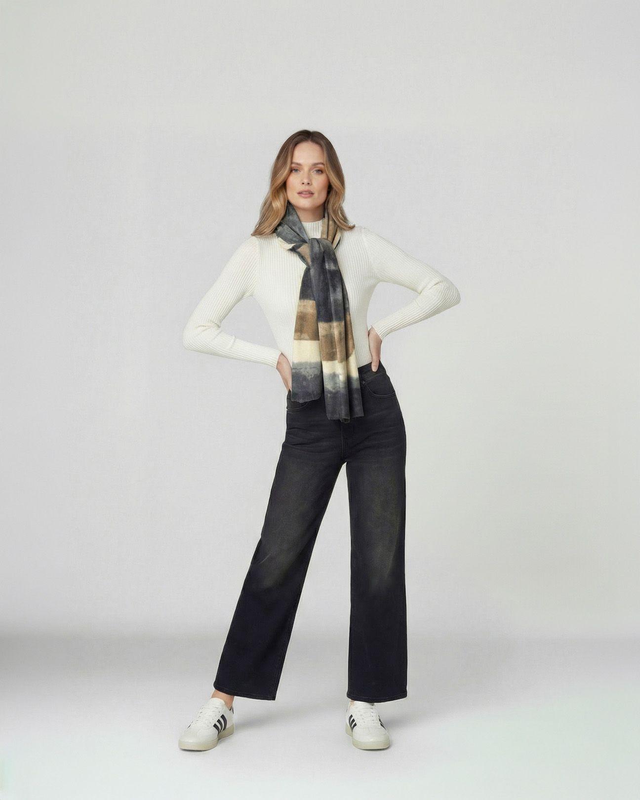 Echarpe Mujer Fabiola Fango Lineatre-2