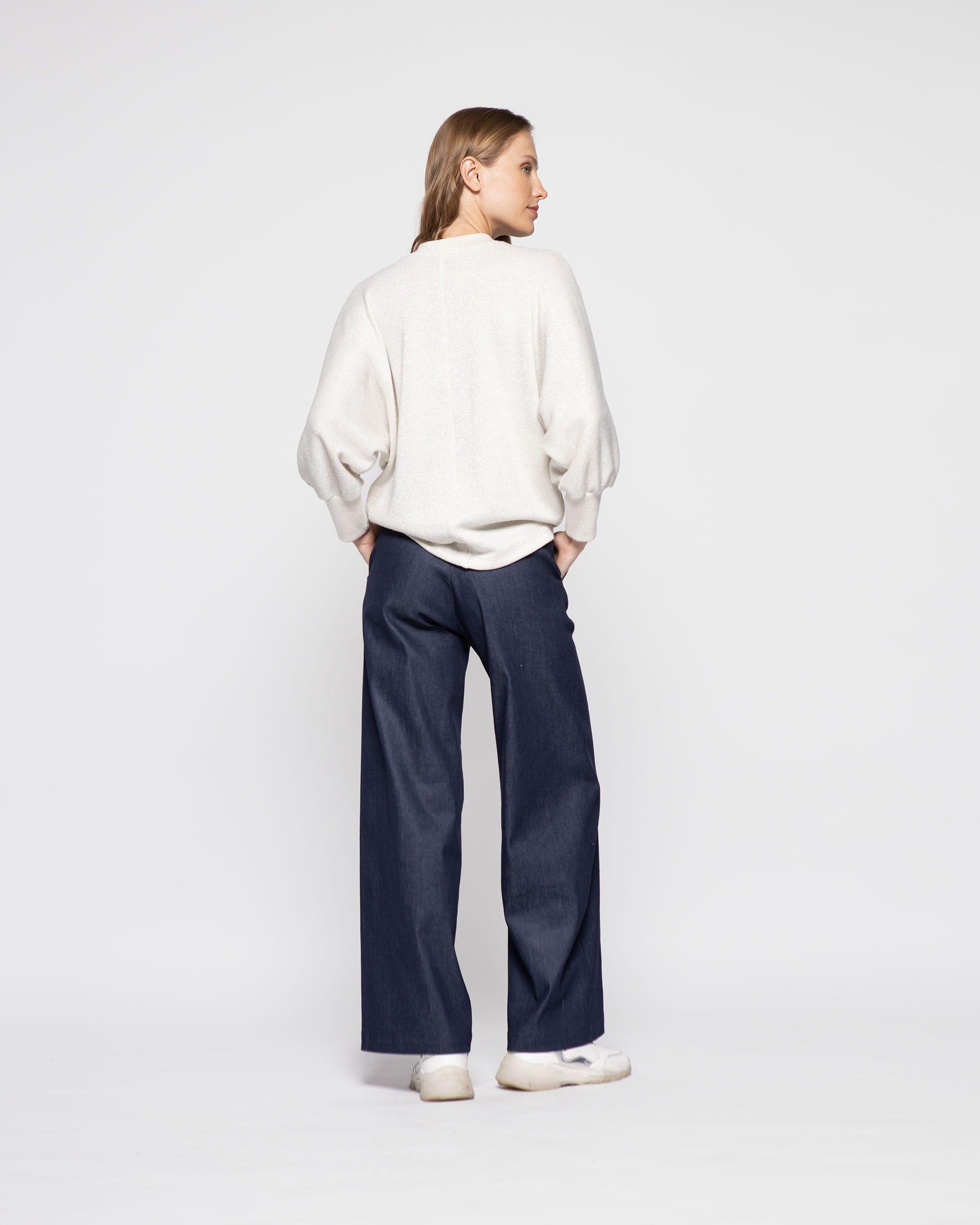 Sweater Mujer Margarita Blanco Ludovica-2