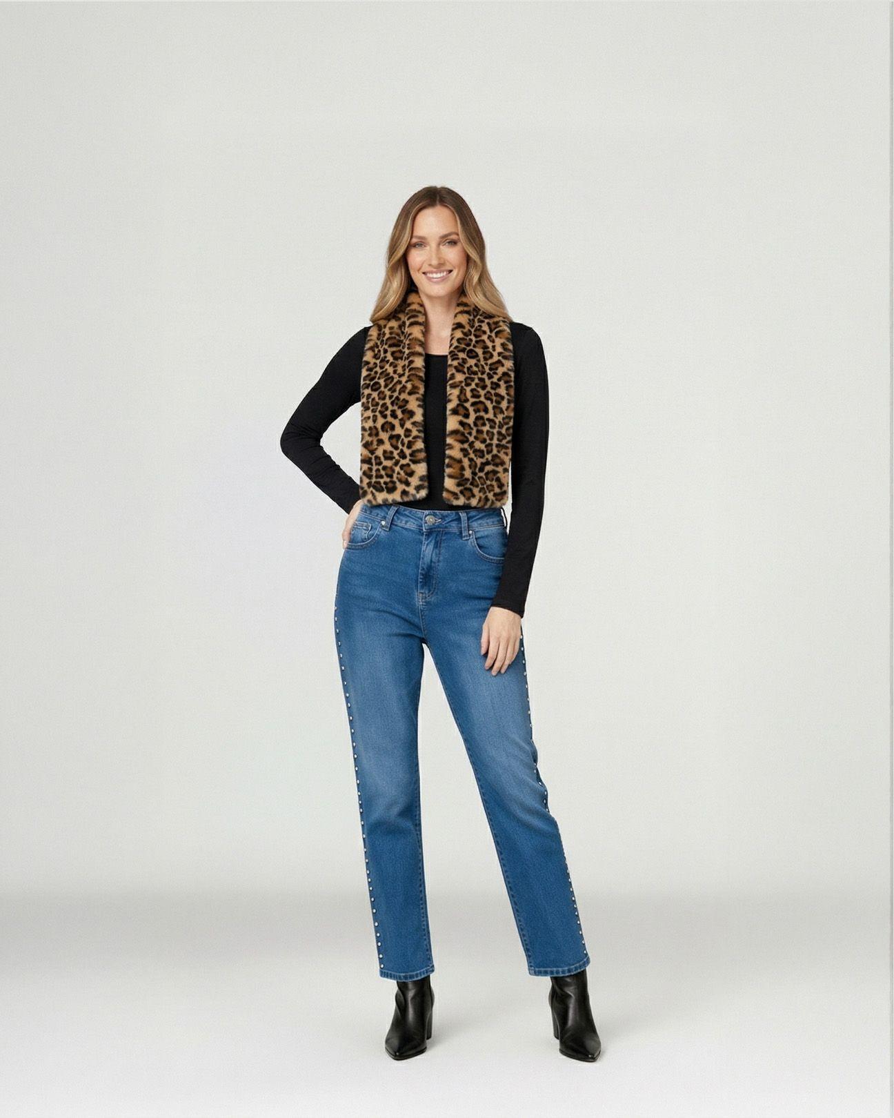 Cuello Mujer Aurora Camel Lineatre-3