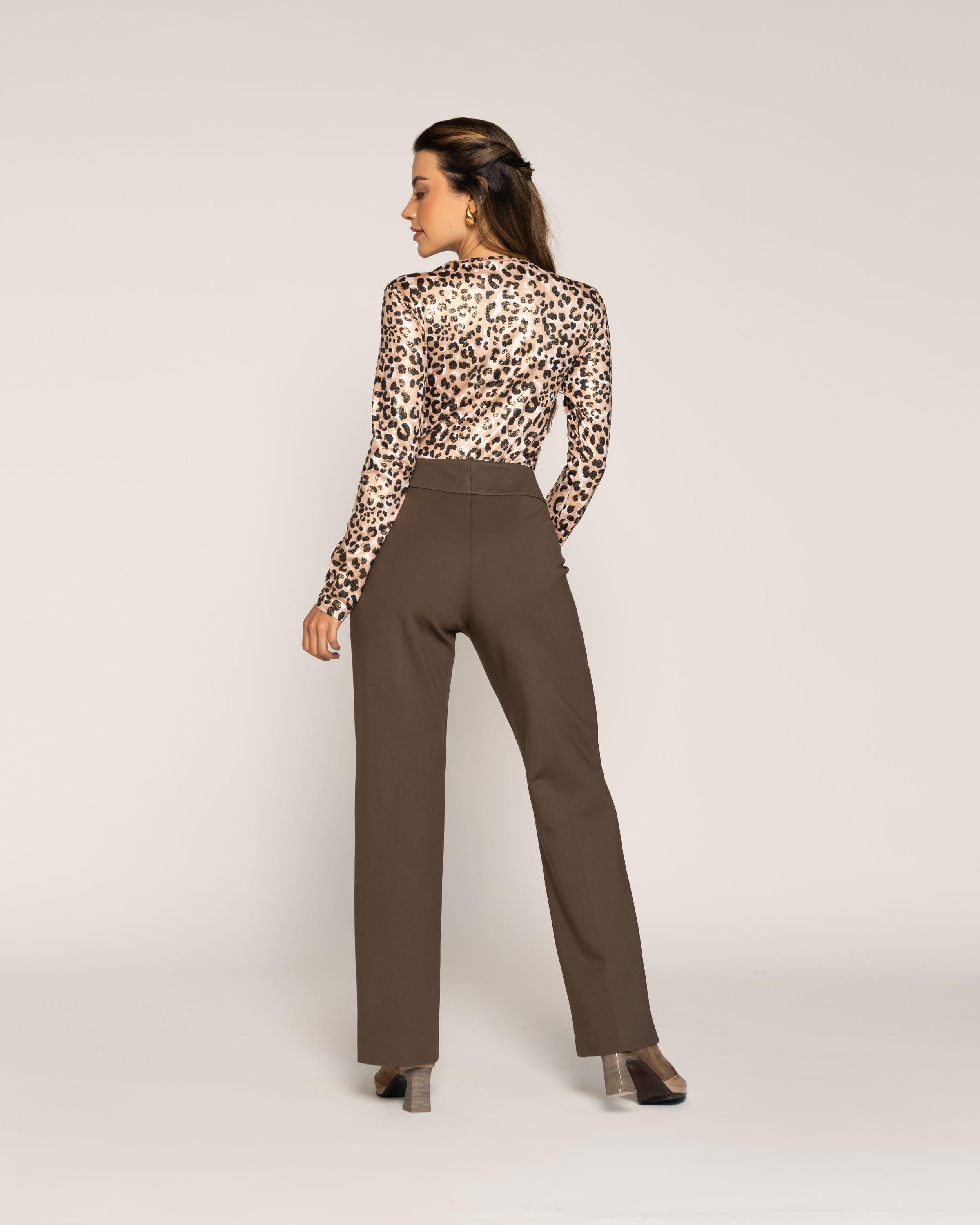 Body Alba Nude Cuello redondo Manga larga Ajustada Puño ajustado Mujer-2