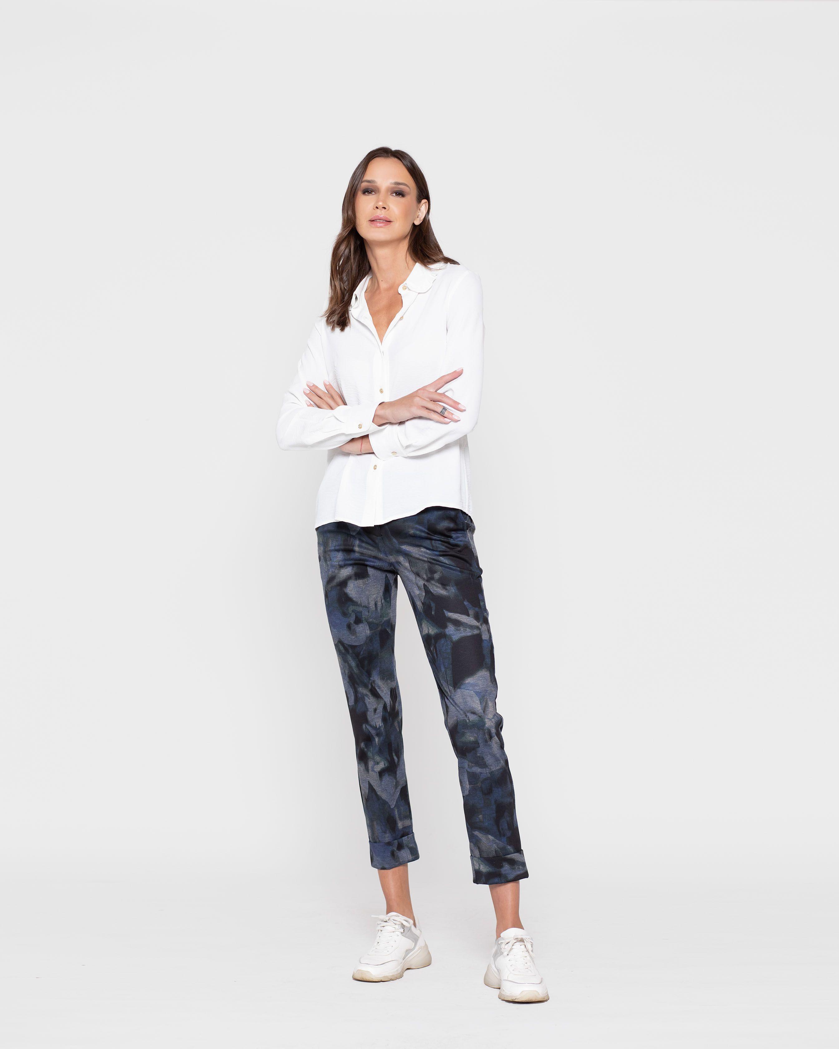 Blusa Mujer Hibisco Blanco Ludovica-1