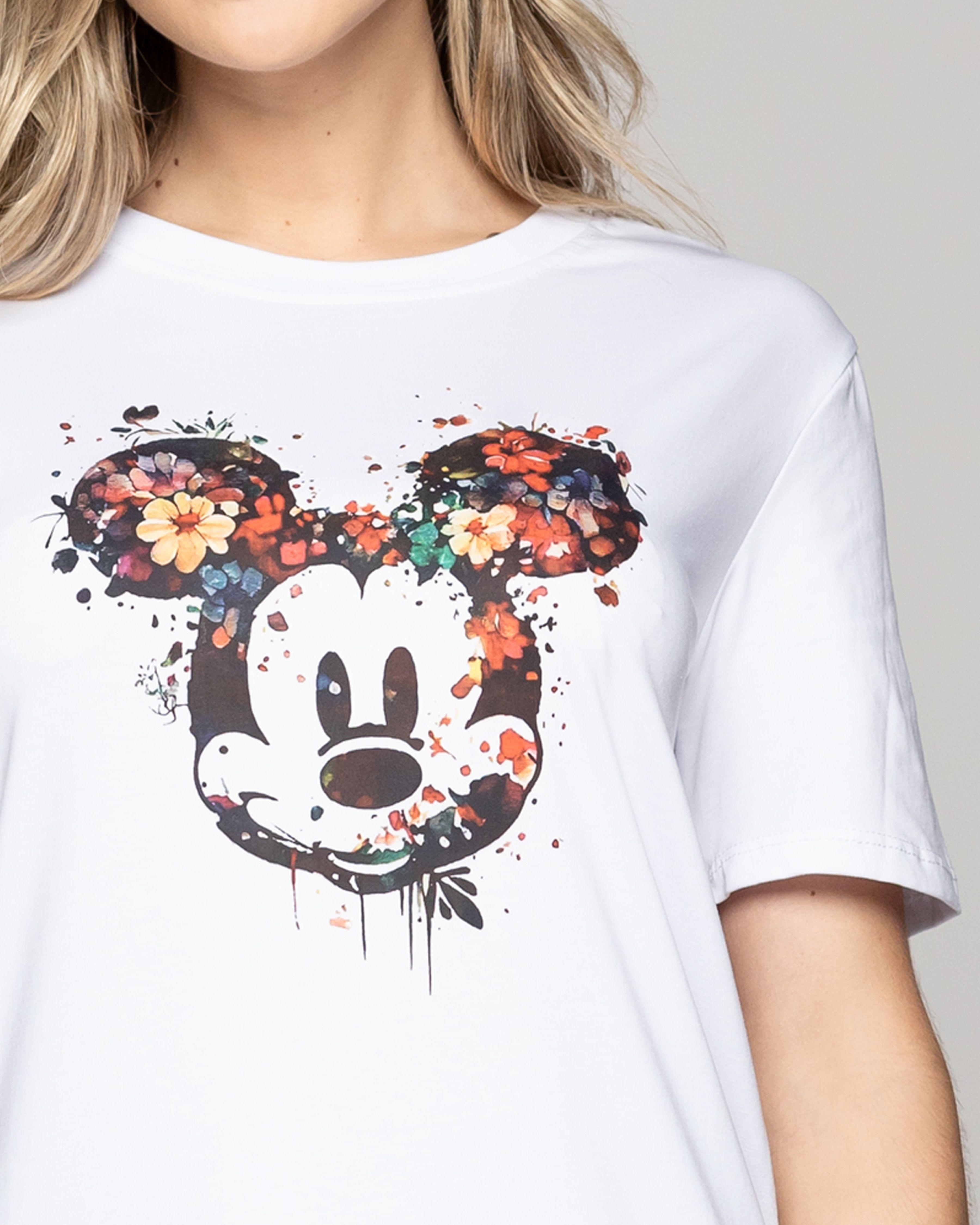 Polera Mujer Ovidia Básica Estampada Mickey Lineatre-2