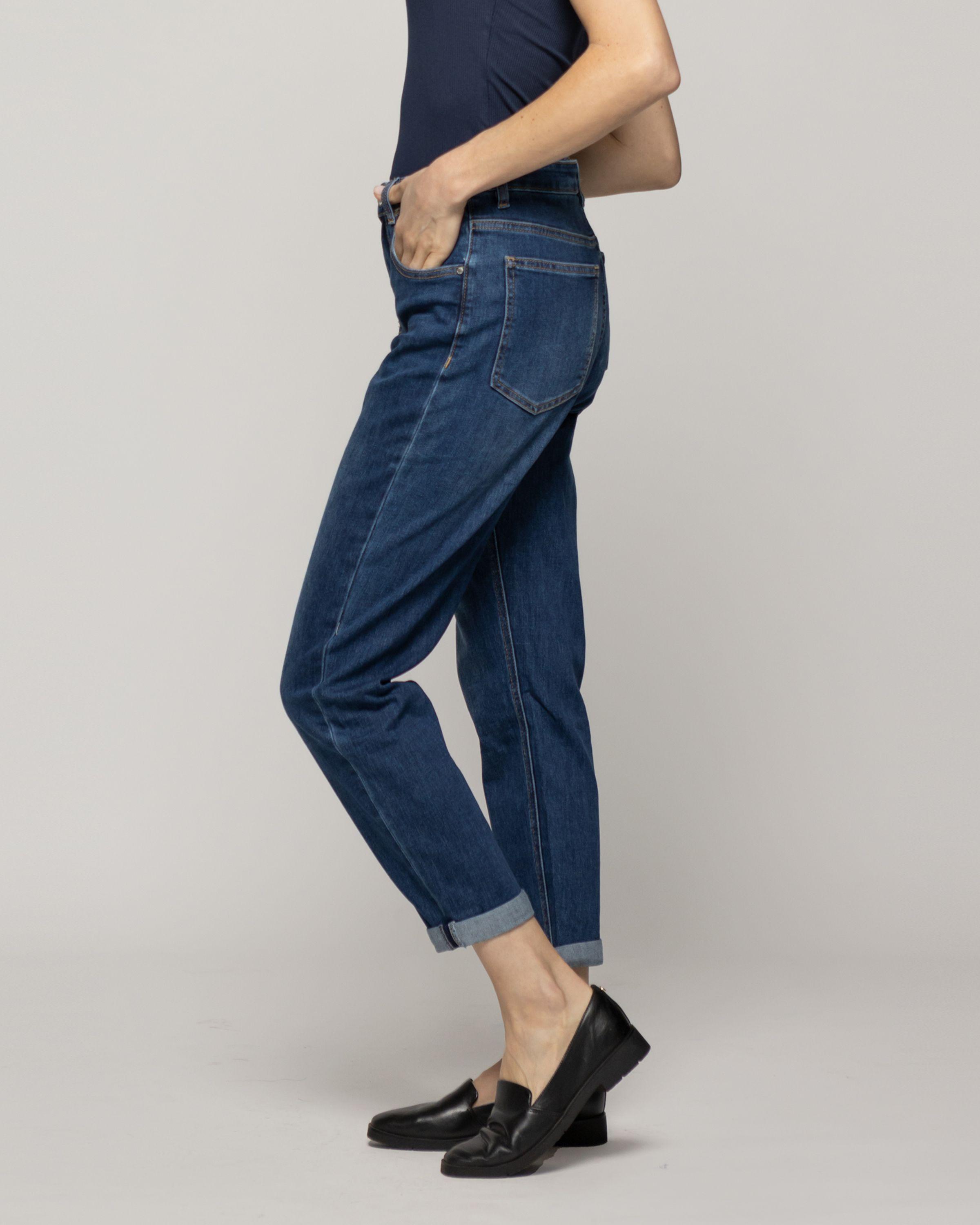 Jeans Jessica Tiro Alto Calce Regular Azul Lineatre-1