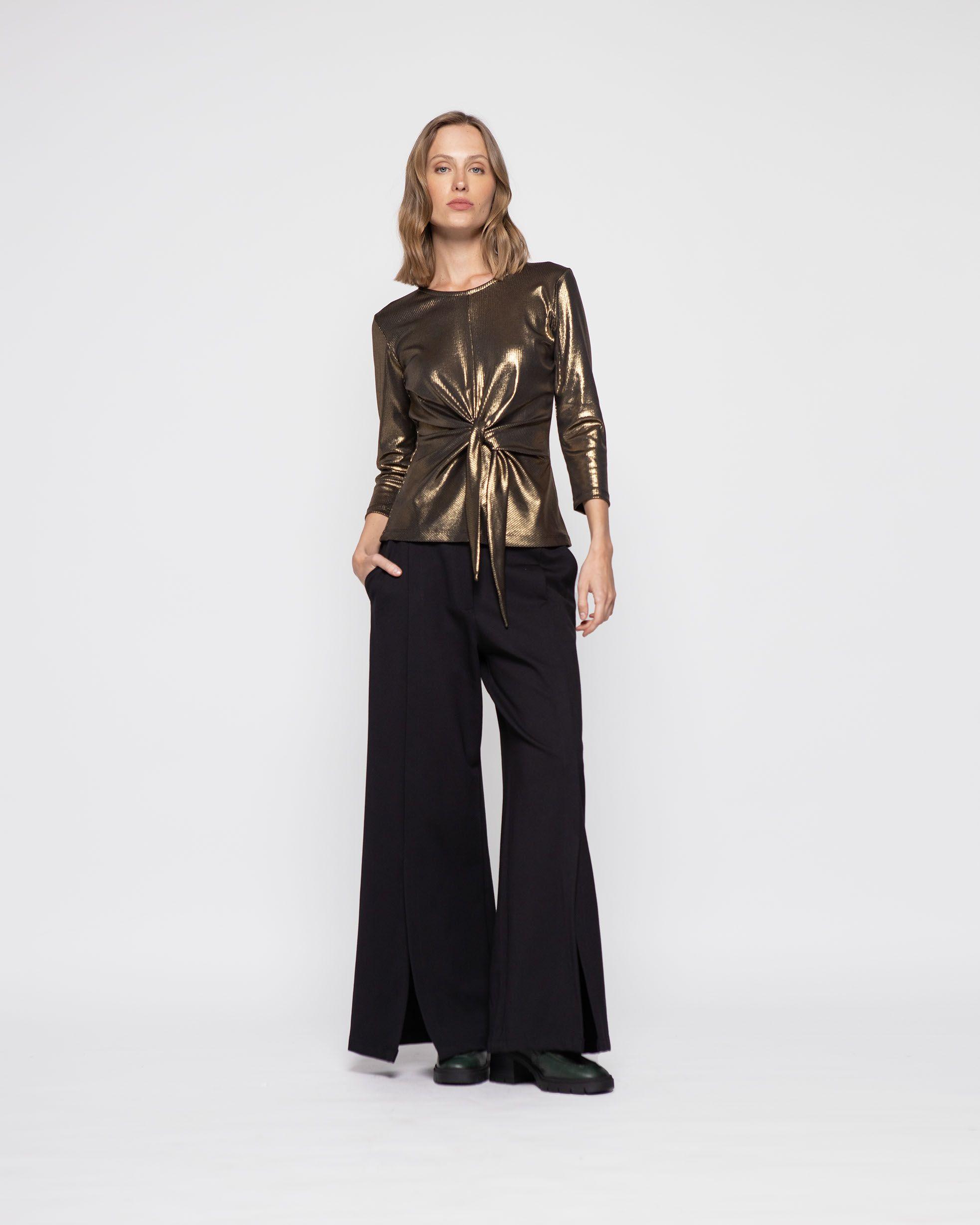 Polera Mujer Azucena Dorado Ludovica-0