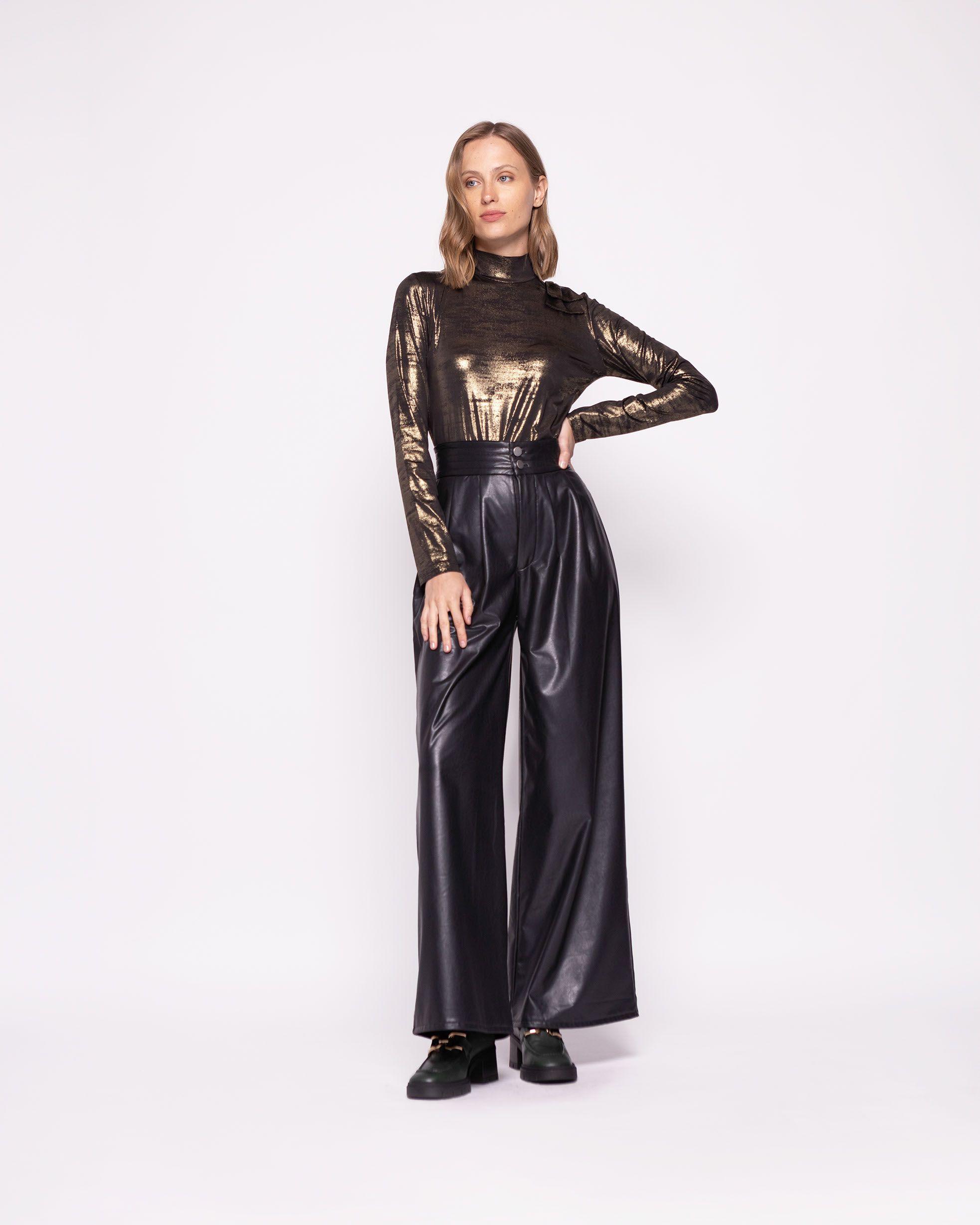 Polera Mujer Camelia Dorado Ludovica-2