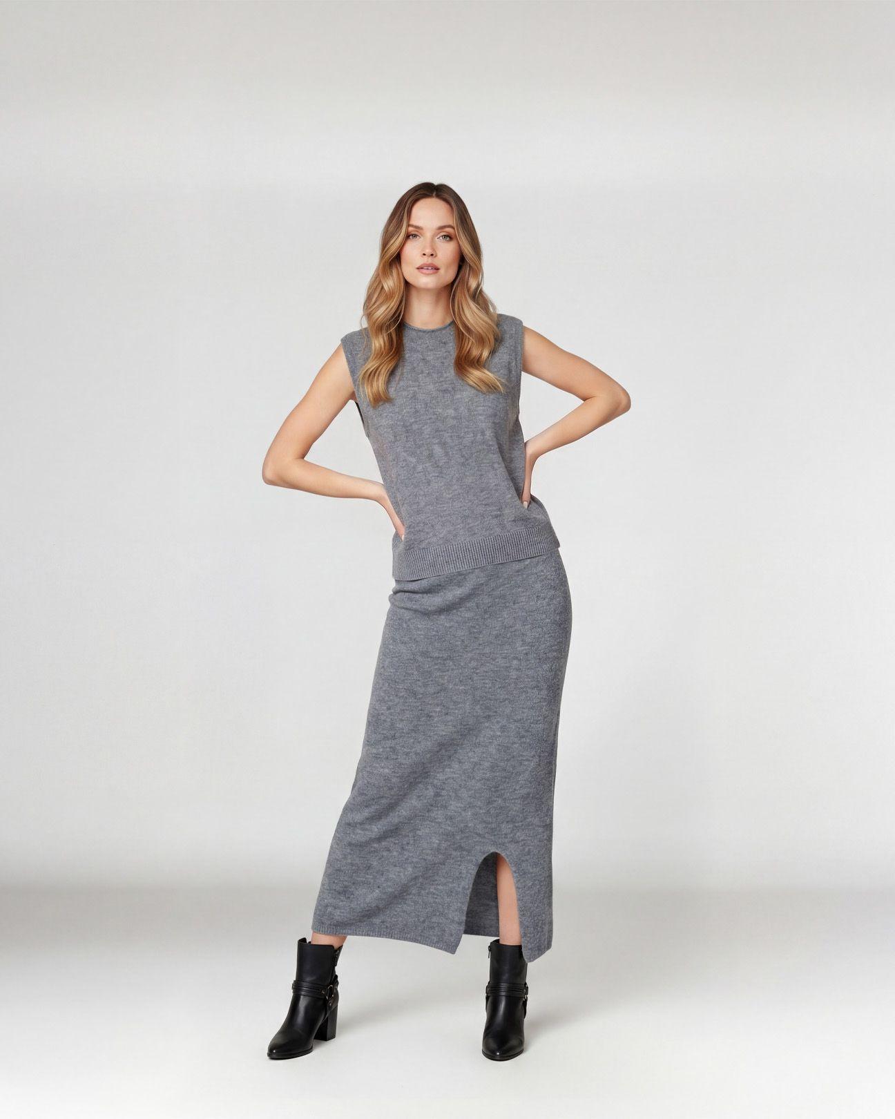 Twin Set Mujer Magdalena Gris Lineatre-0