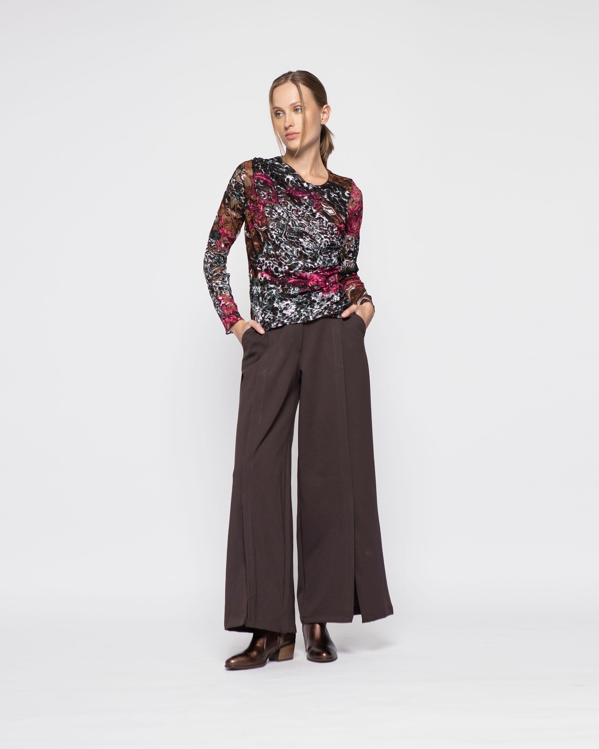 Polera Mujer Fresia Guinda Ludovica-1