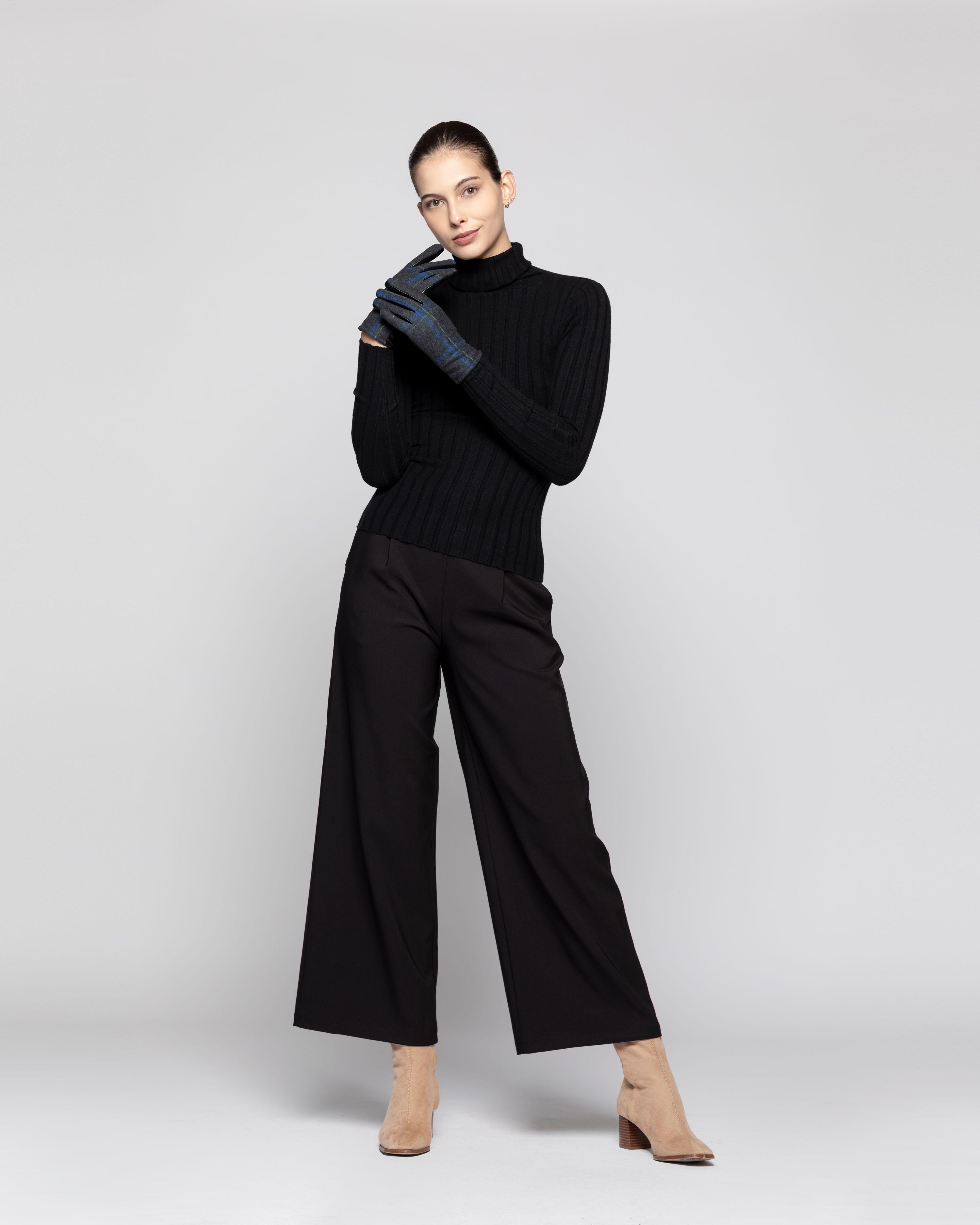 Guante   Mujer Elira Negro Lineatre-2