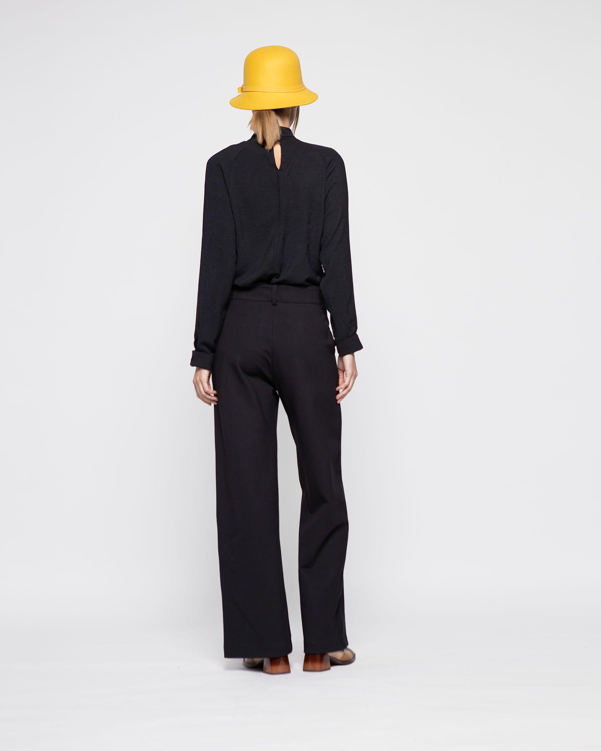 Pantalon Mujer Aleli Negro Ludovica-2