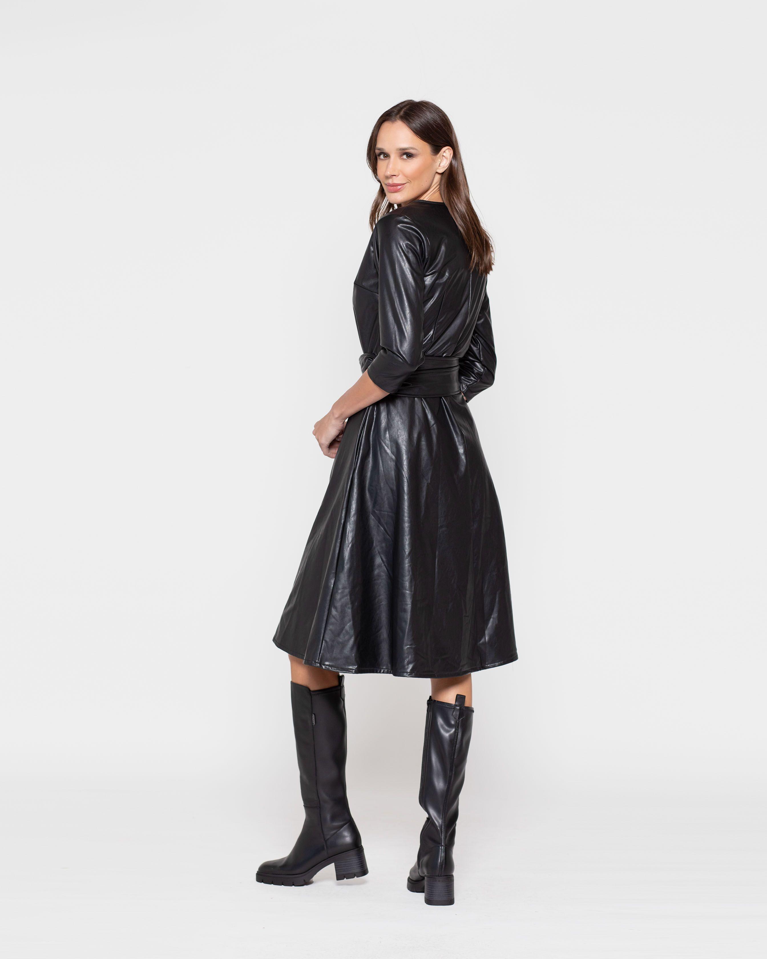Vestido Mujer Fresia Negro Ludovica-2