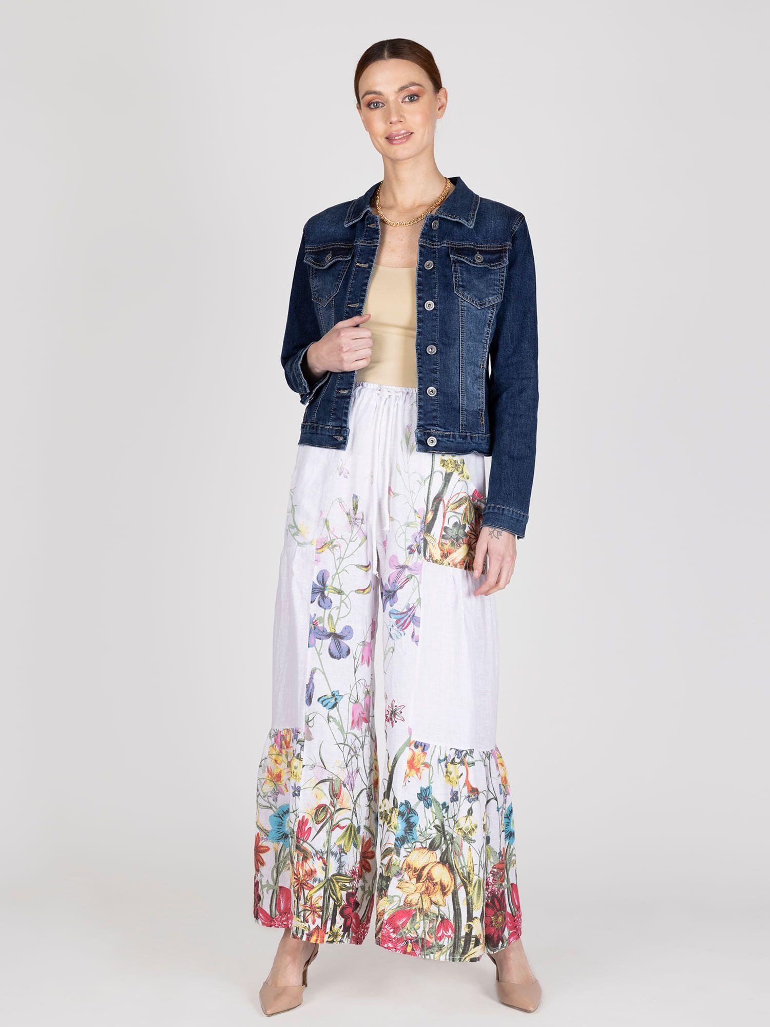 Pantalon Culotte Floral Lineatre-3