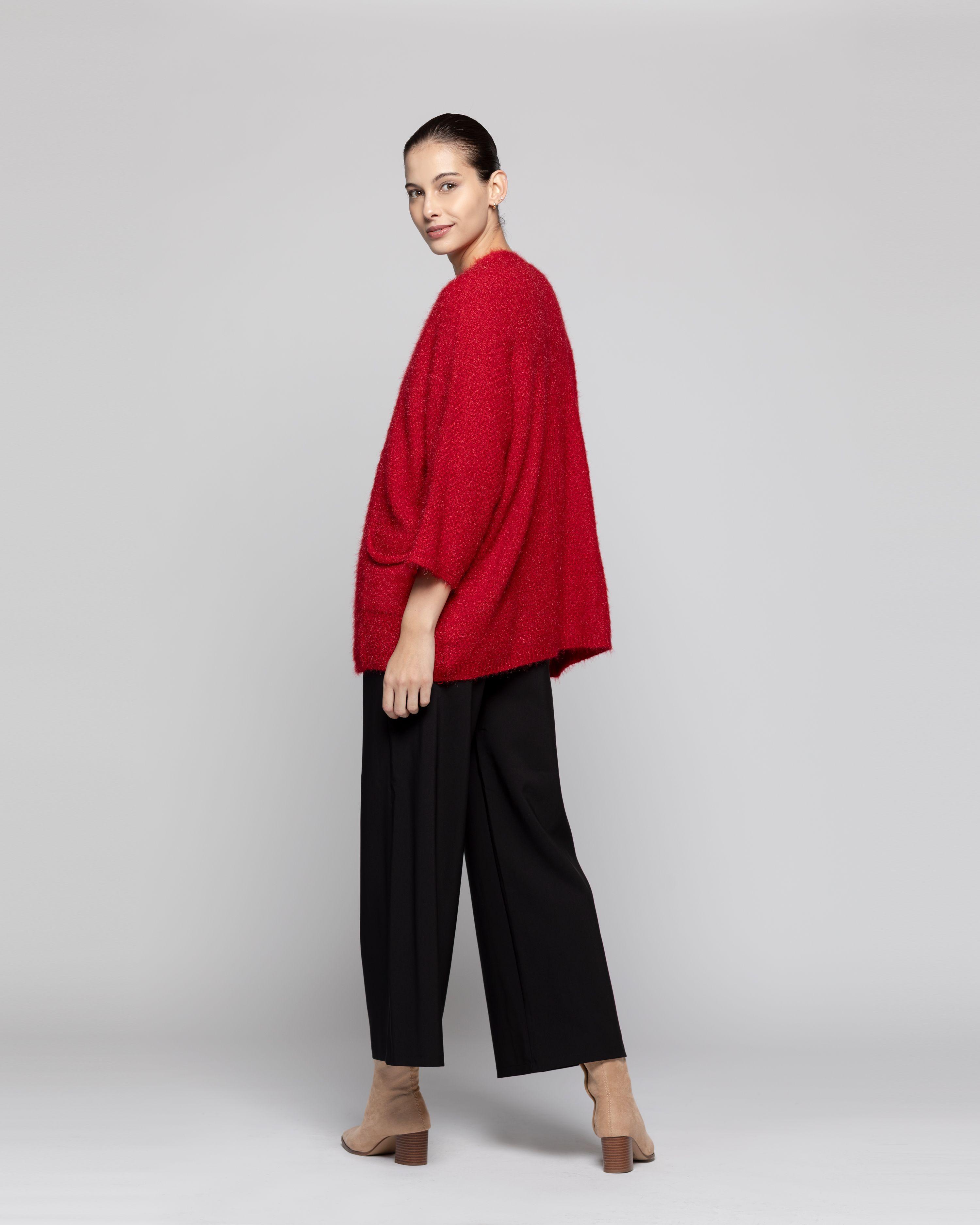 Sweater Mujer Xiomara Rojo Lineatre-2