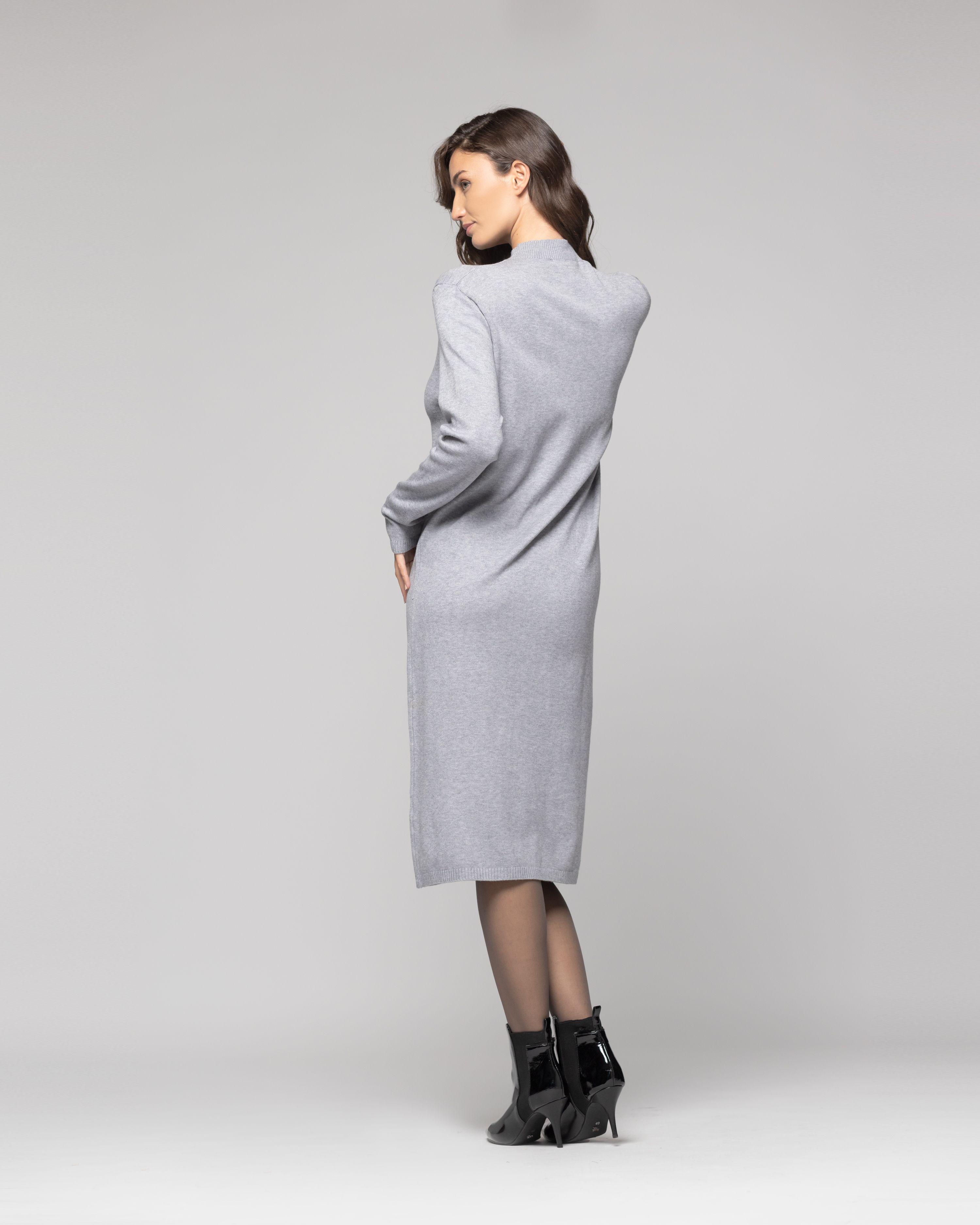 Vestido Mujer Ibis Gris Lineatre-2