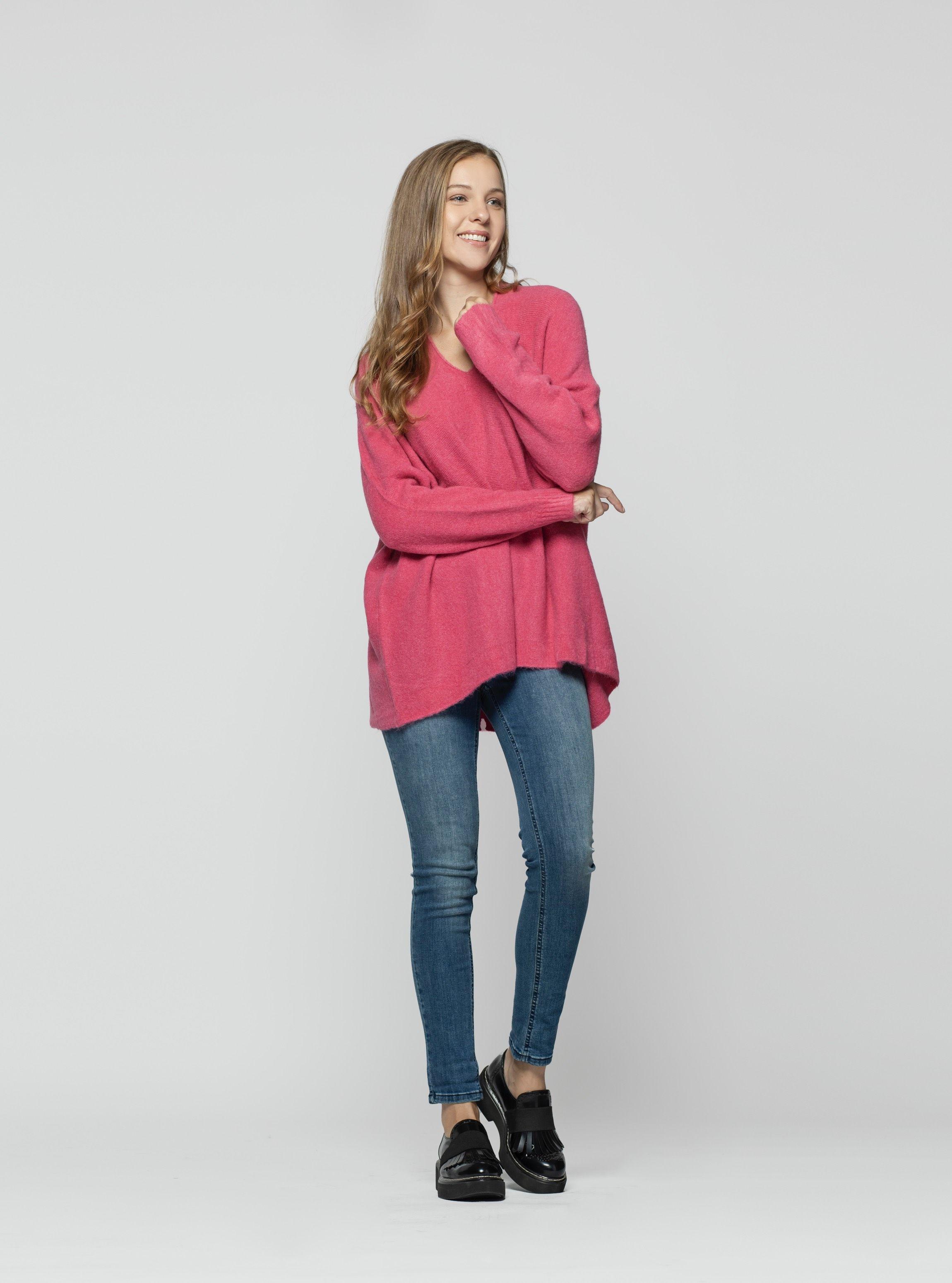 Sweater Mujer Nerys Rosado Lineatre-2