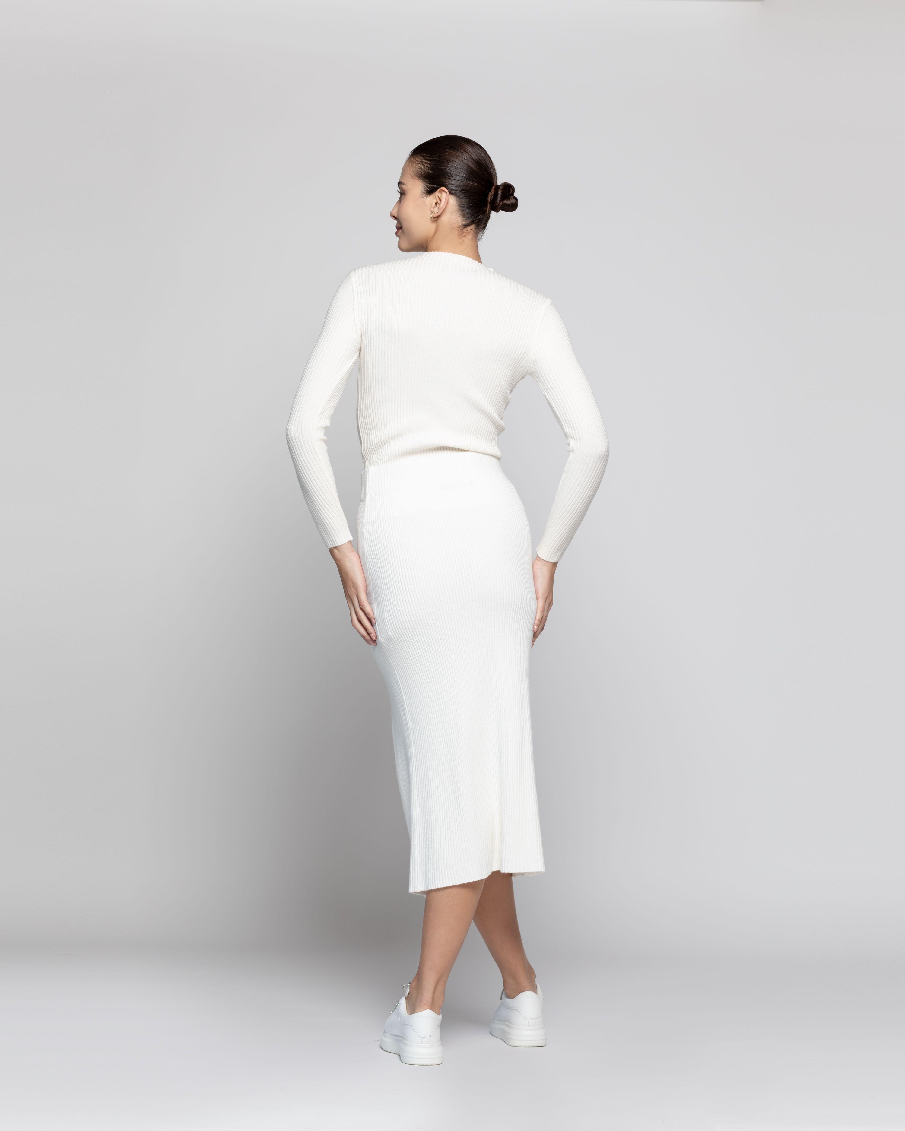 Falda Mujer Cosima  Blanco Lineatre-2