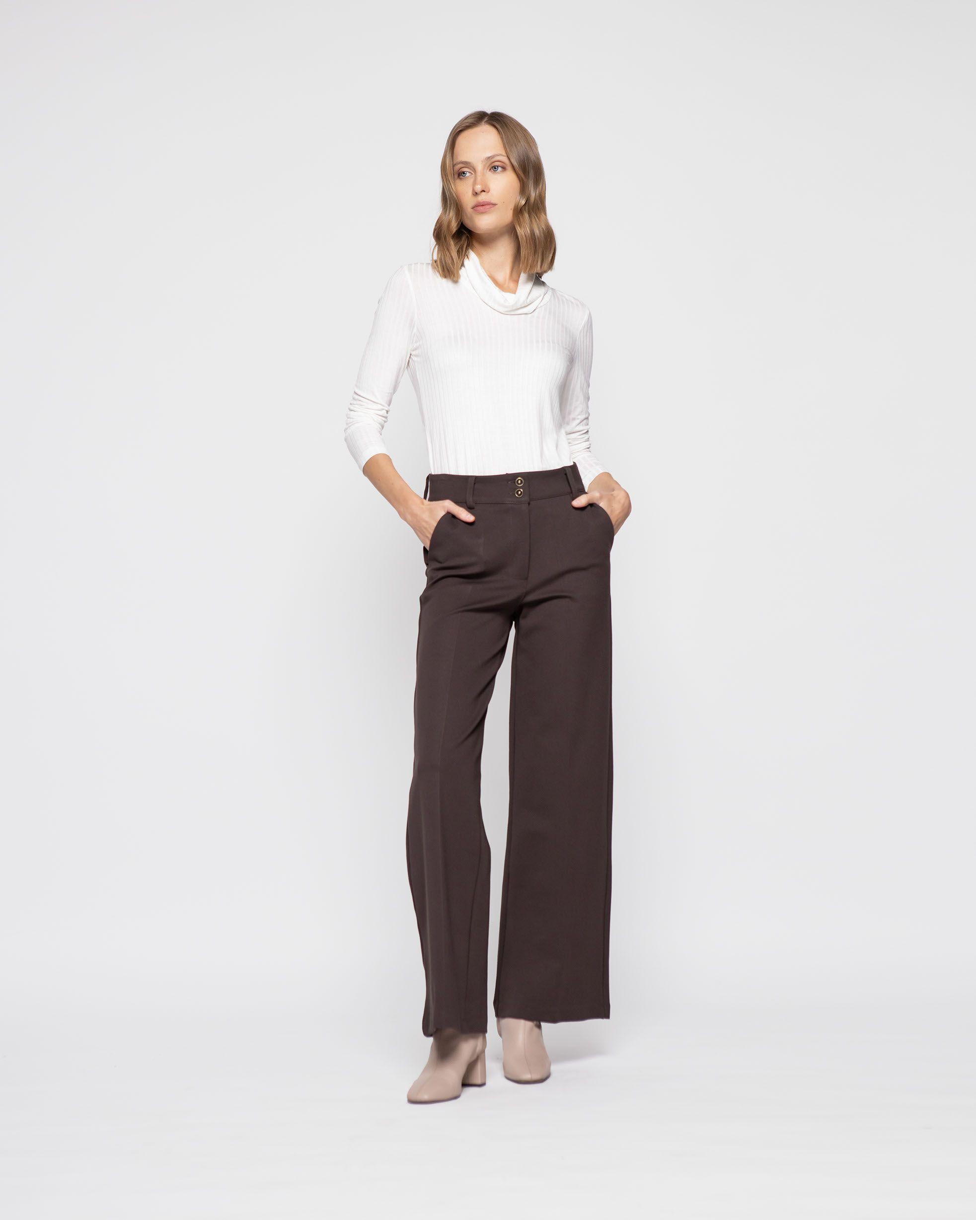 Pantalon Mujer Aleli Café Ludovica-0