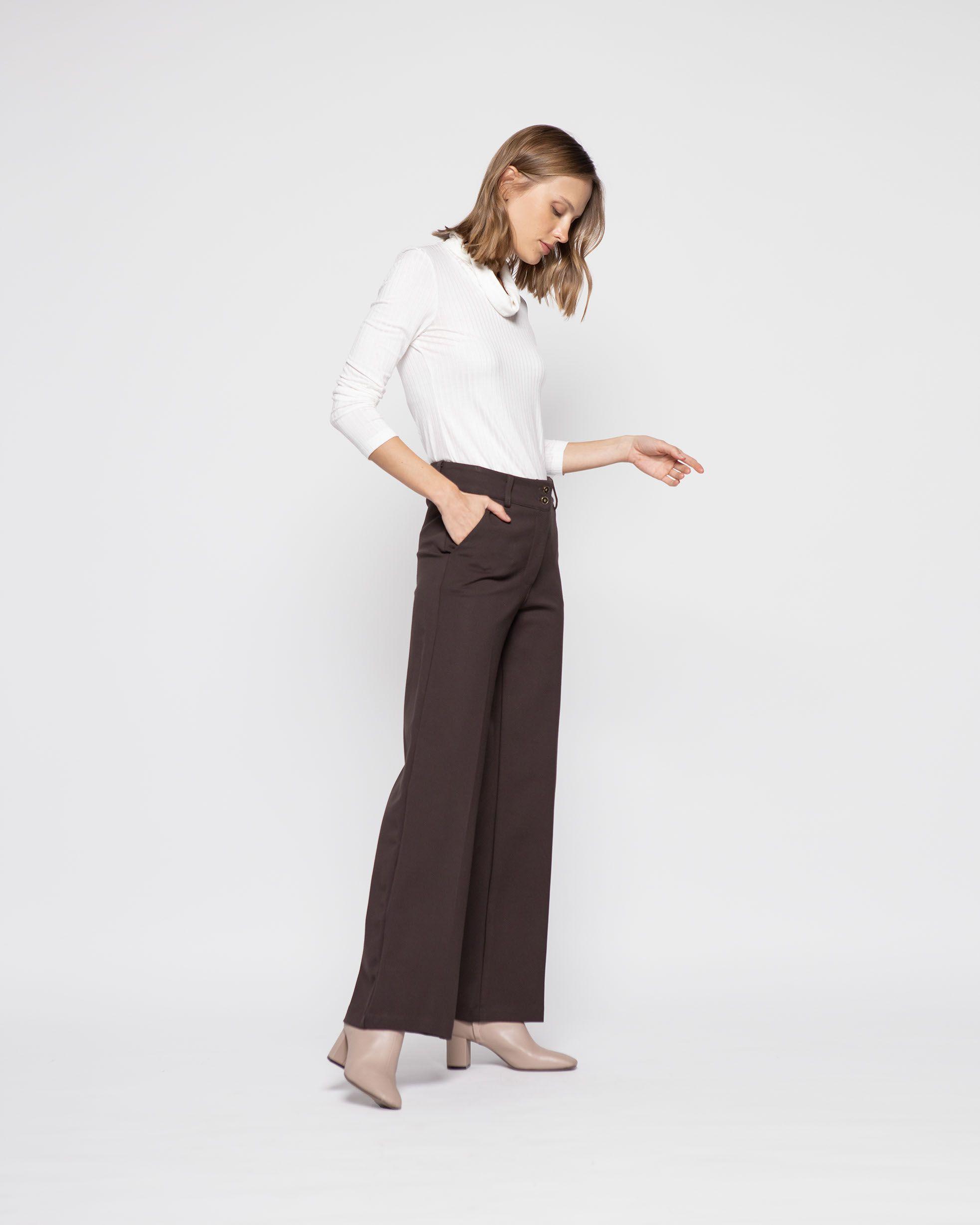 Pantalon Mujer Aleli Café Ludovica-1