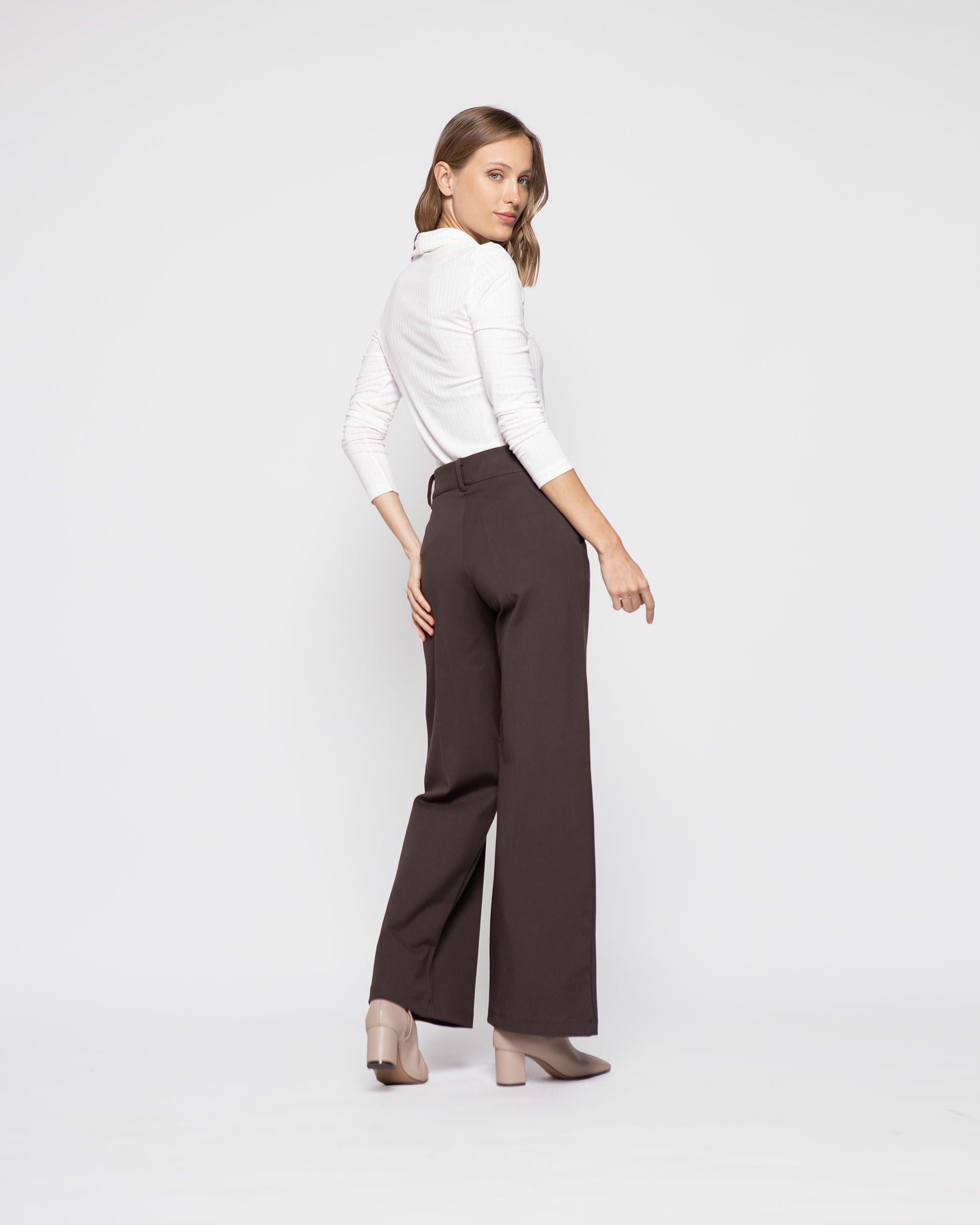 Pantalon Mujer Aleli Café Ludovica-2