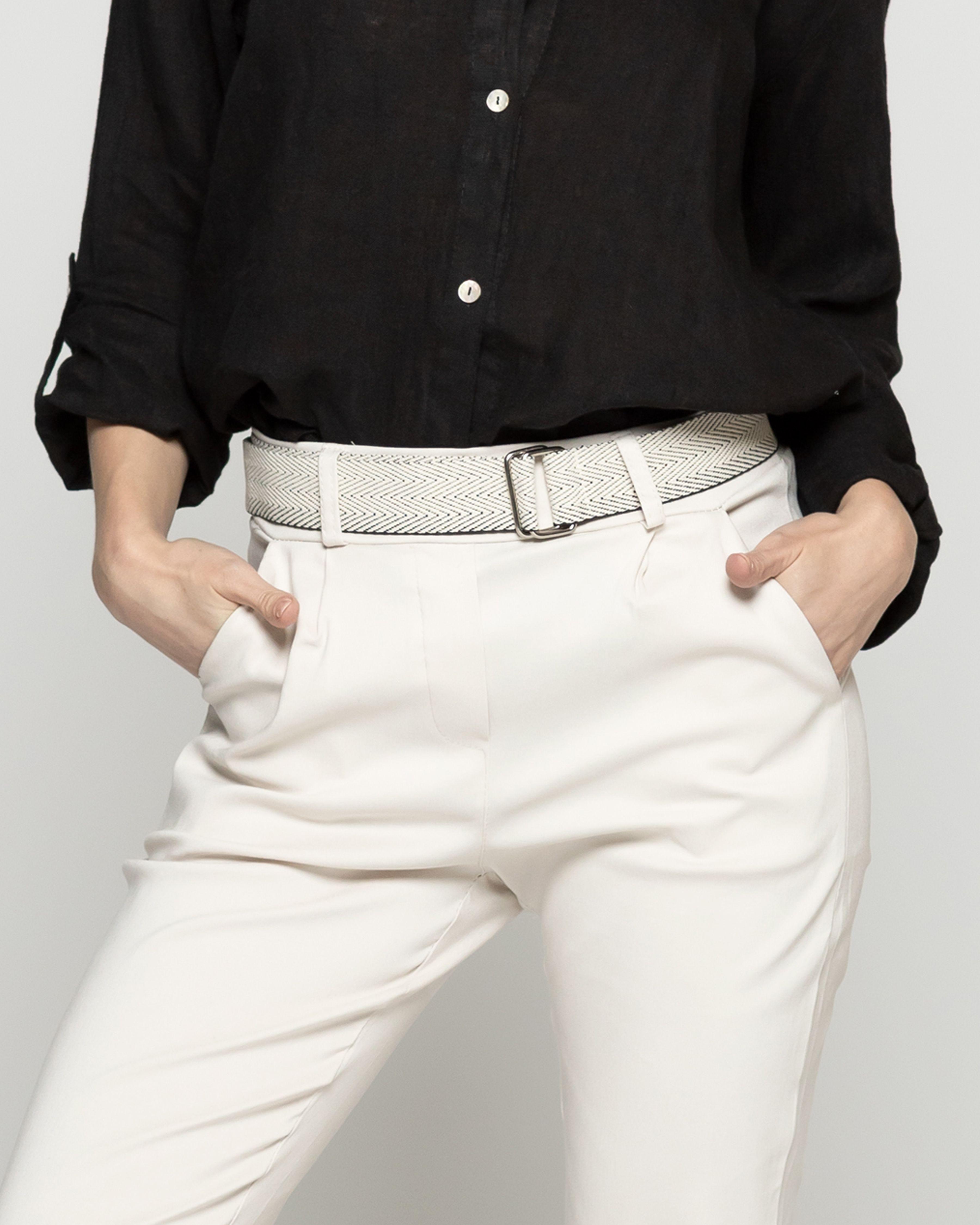 Pantalón Mujer Parisa Pitillo Beige Lineatre-4