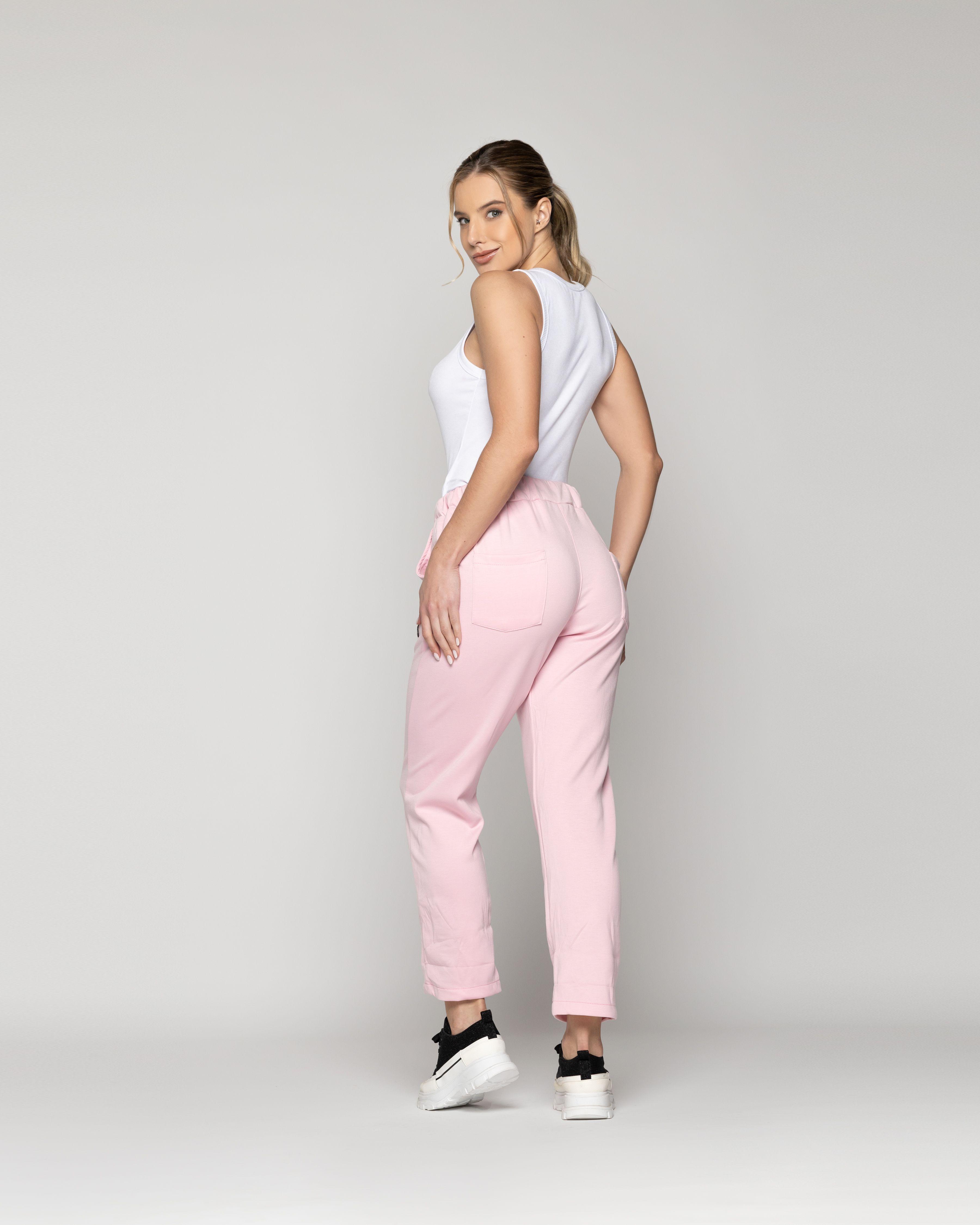 Pantalón Mujer Pastora Buzo Rosa Lineatre-2