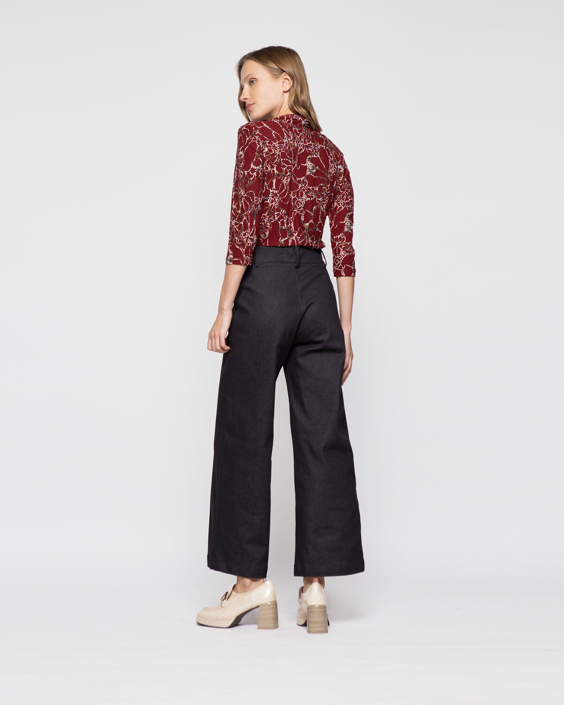Polera Mujer Malva Rojo Oscuro Ludovica-2