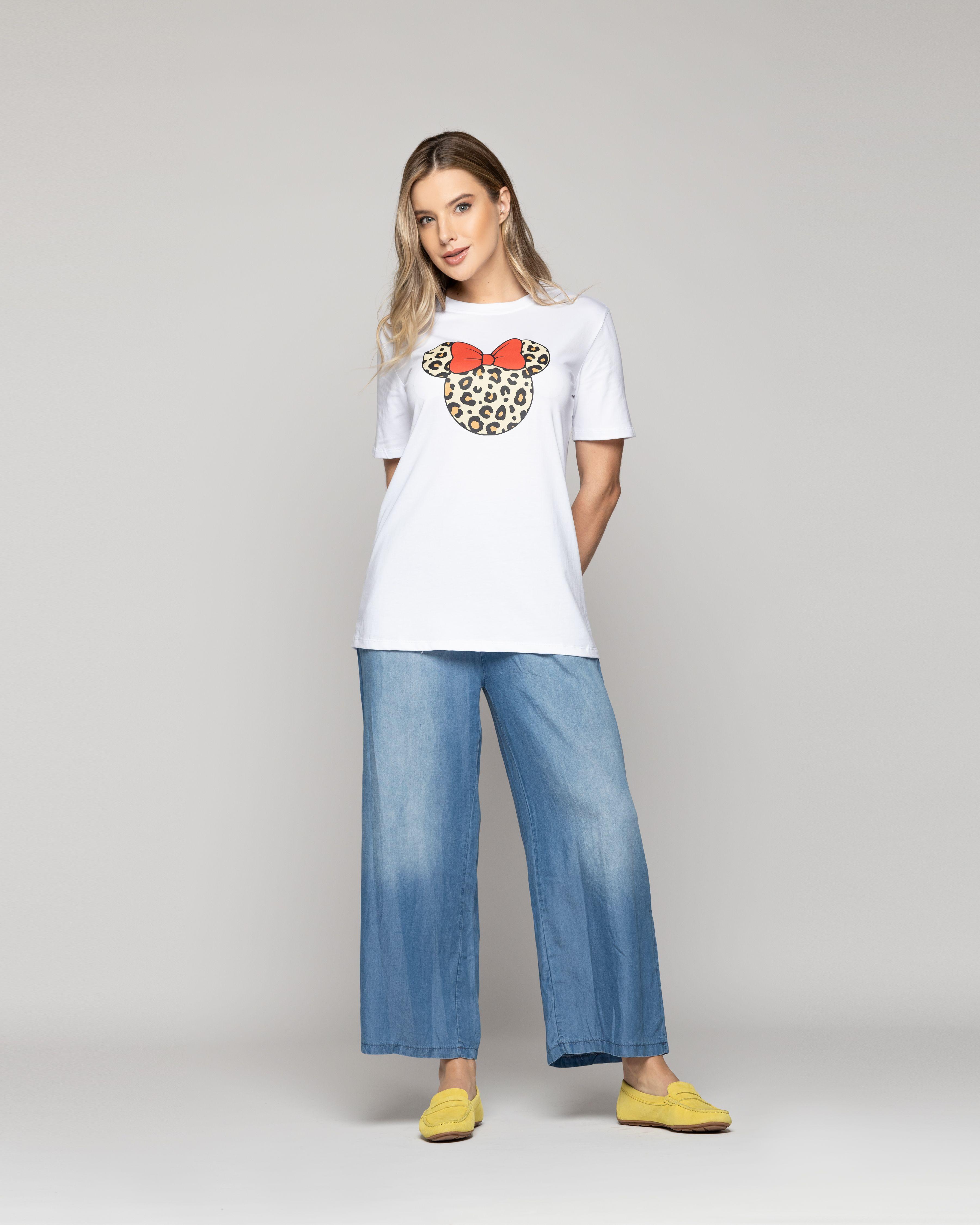 Polera Mujer Ovidia Básica Estampado Minnie Lineatre-4