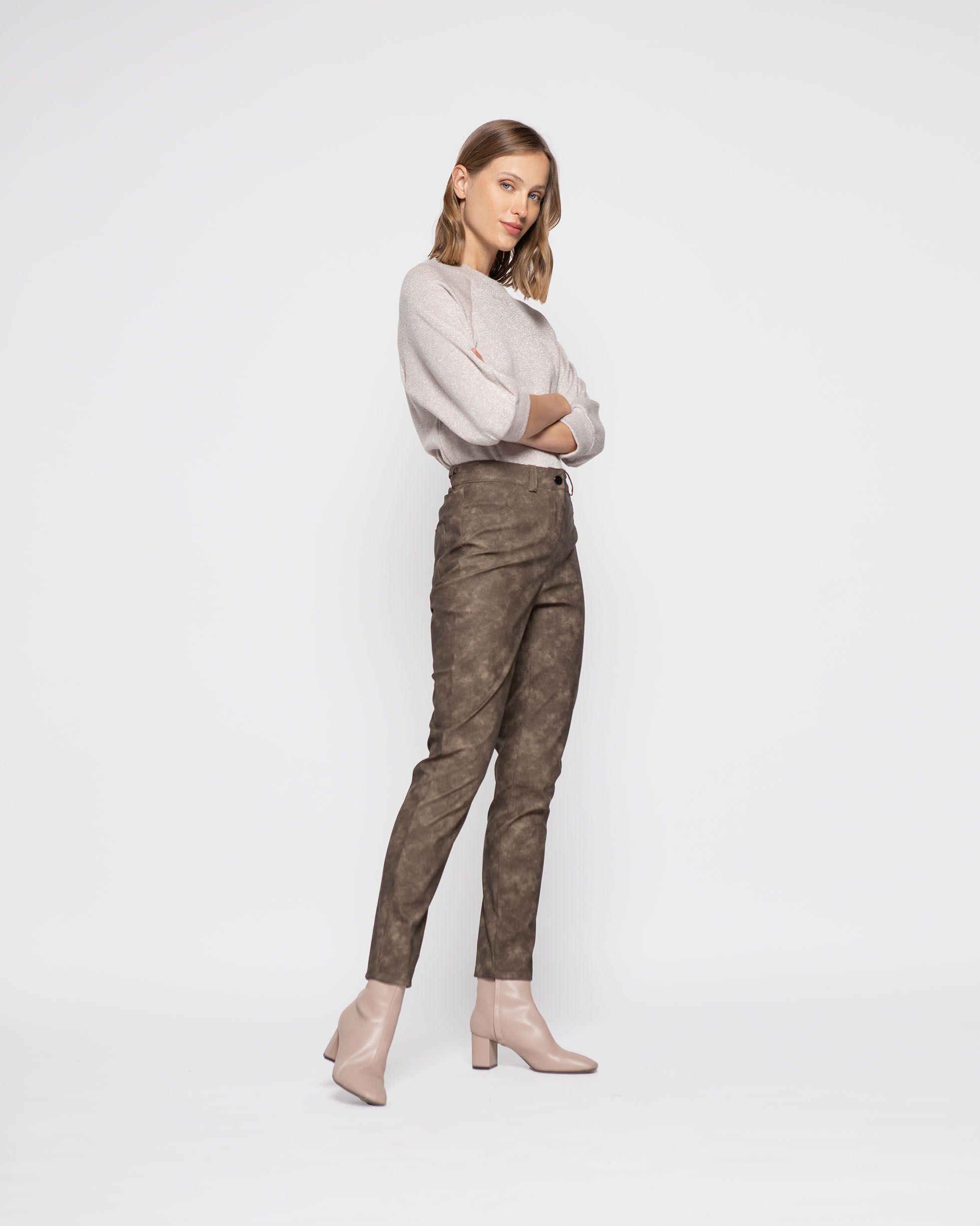 Pantalon Mujer Gazania Cafe Ludovica-1