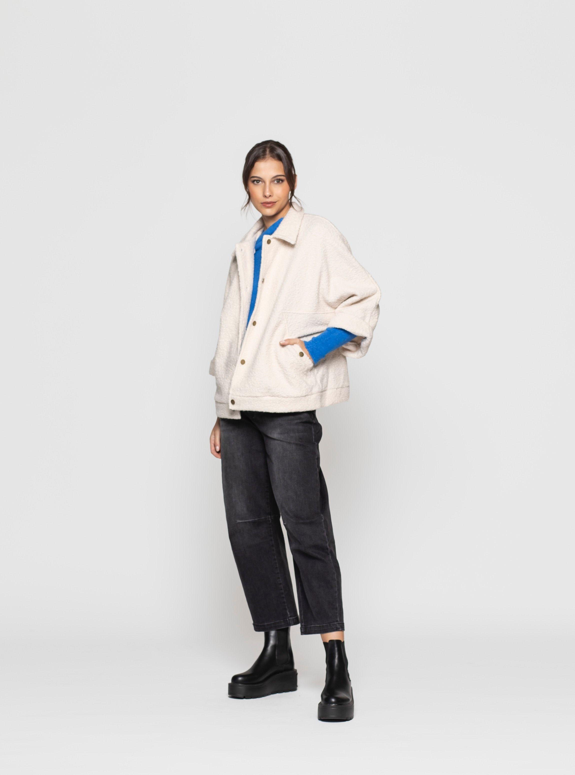 Chaqueta Mujer Dariane Beige Lineatre-2
