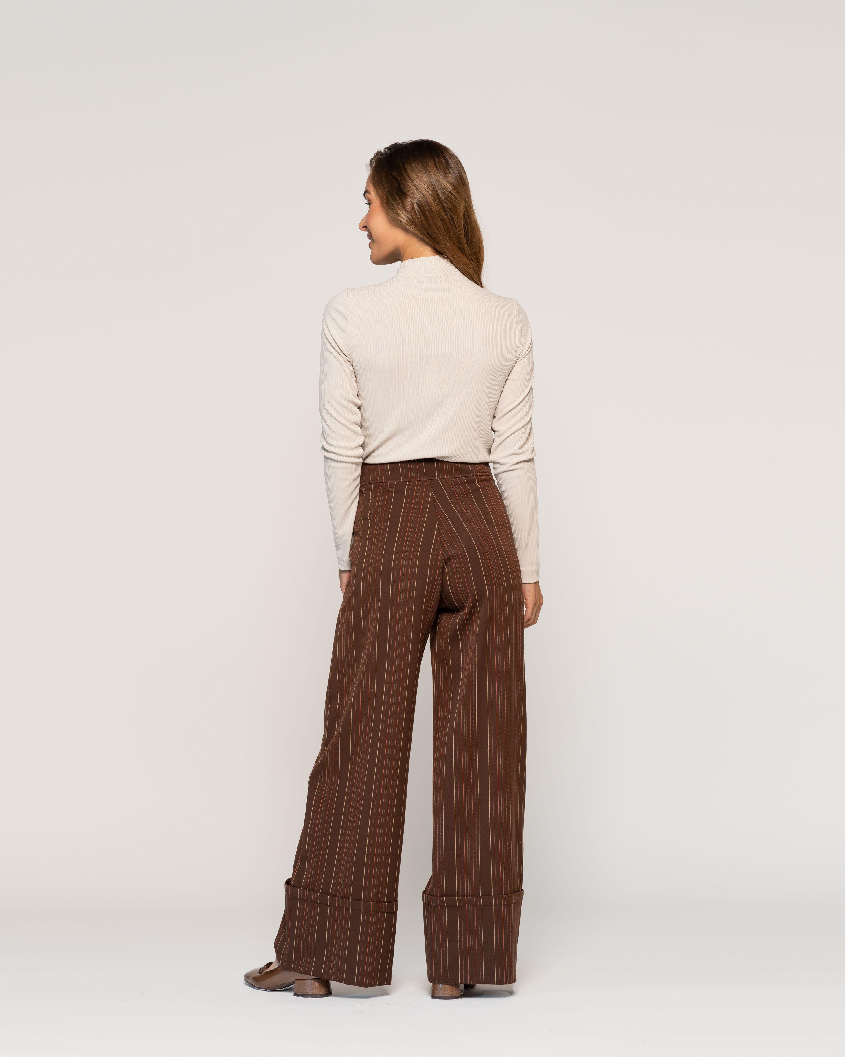 Polera Sandra Tiza Ajustada Cuello Alto Manga Larga Ludovica-2