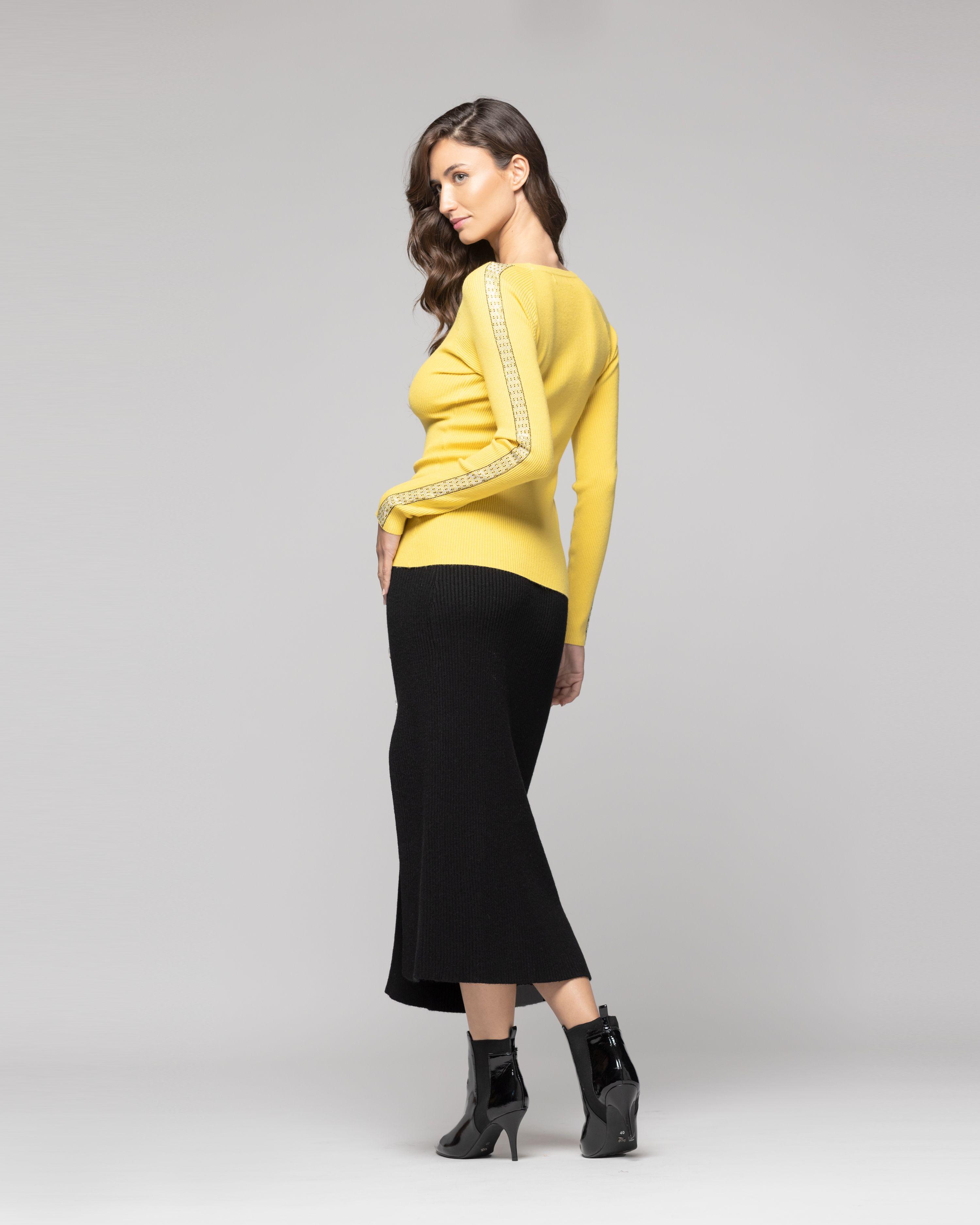 Falda Mujer Cosima  Negro Lineatre-2