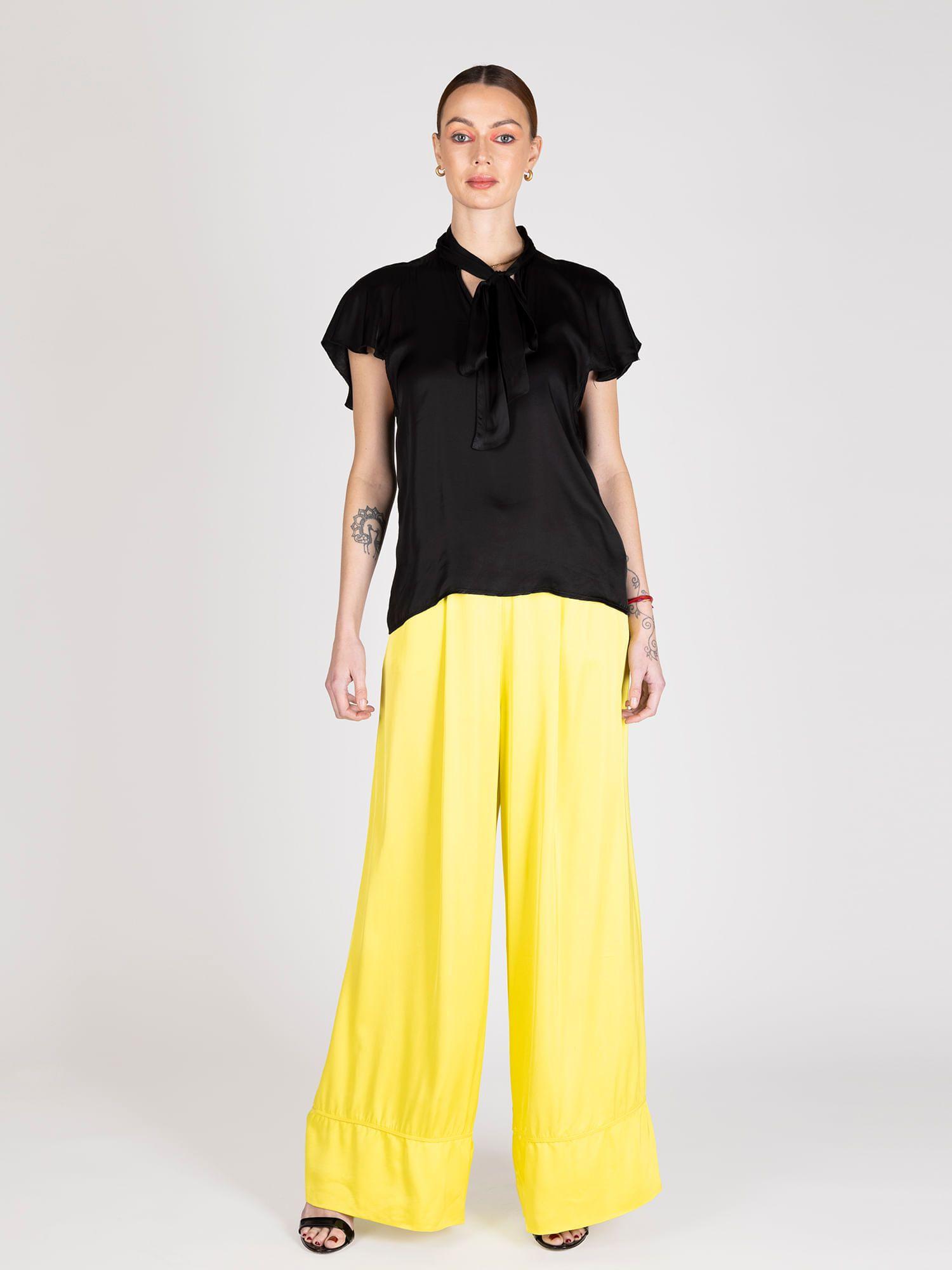 Pantalon palazzo limon lineatre-3
