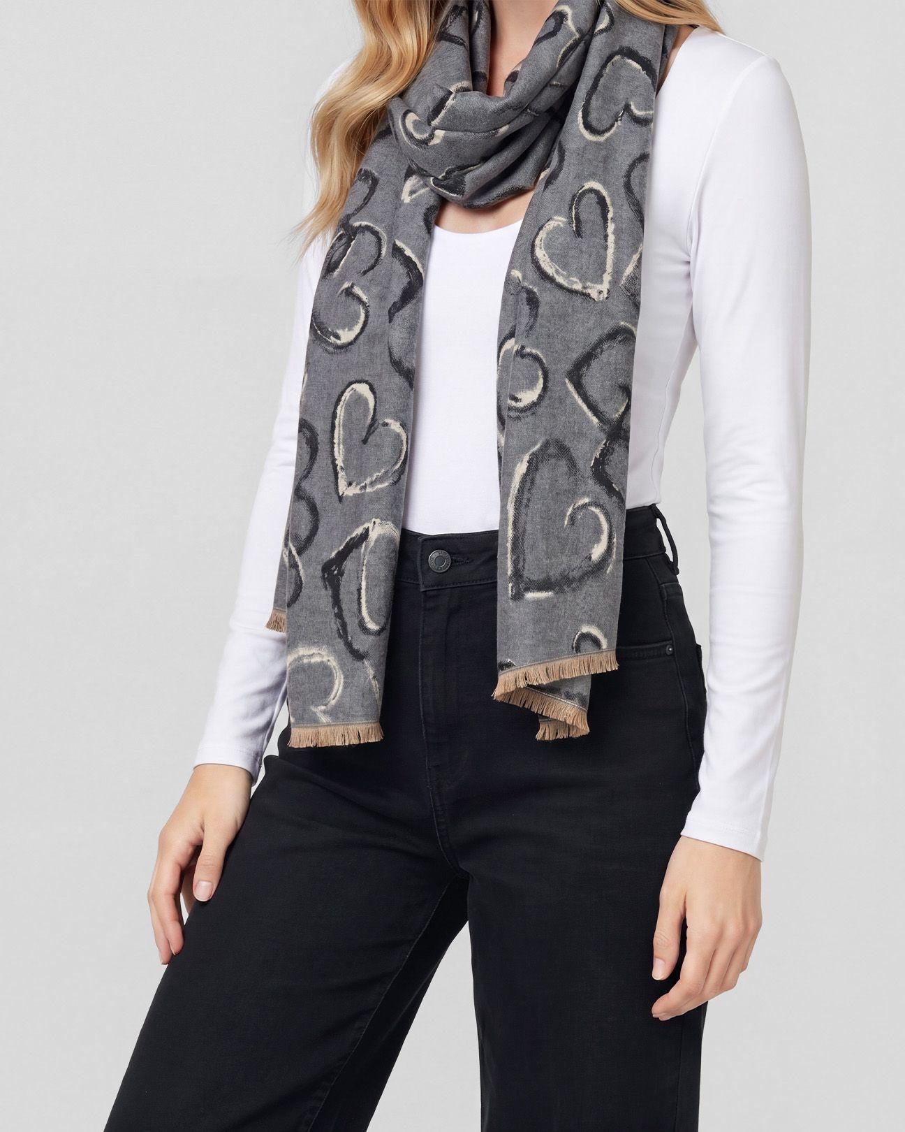 Echarpe Mujer Josefina Gris Lineatre-1