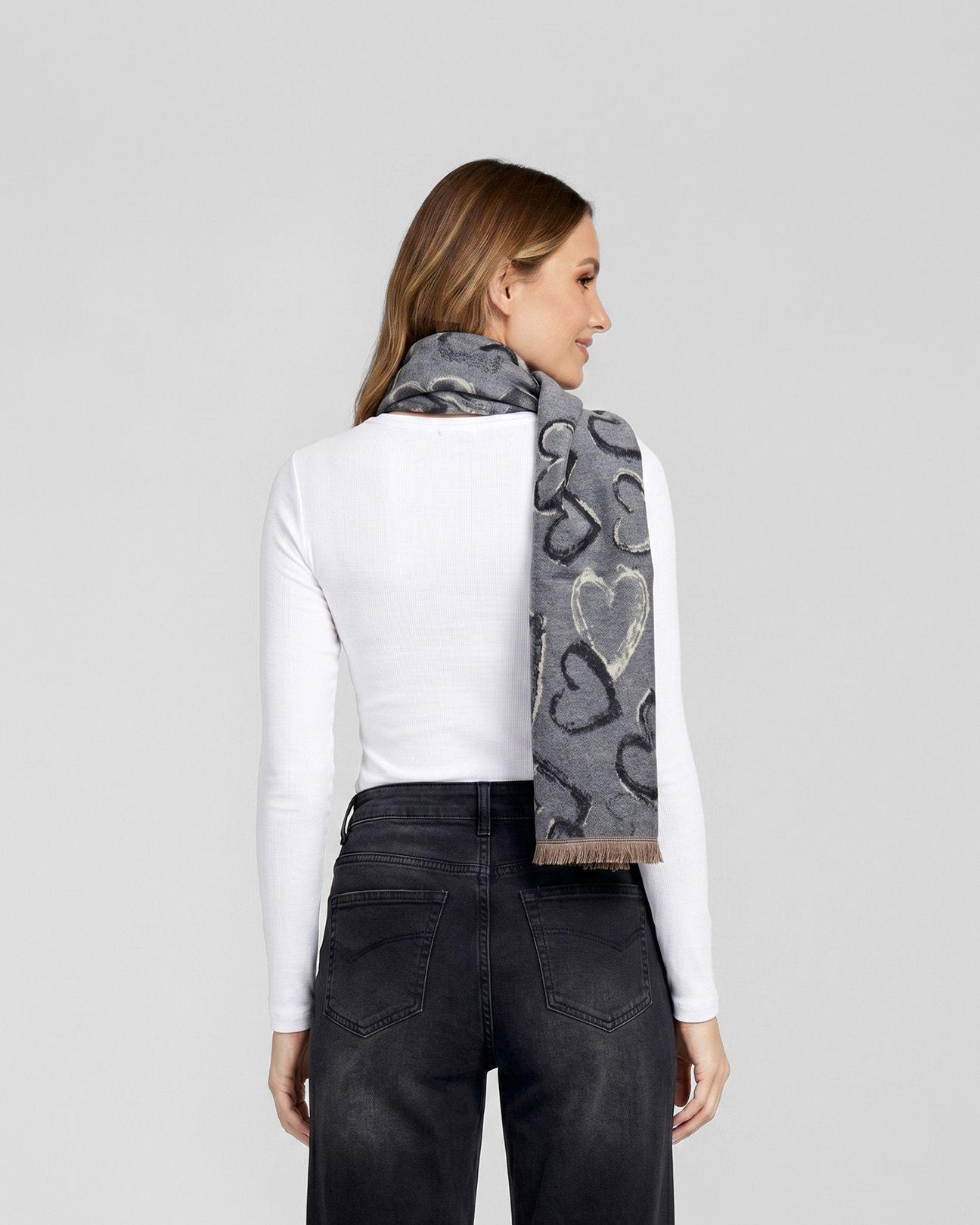 Echarpe Mujer Josefina Gris Lineatre-2