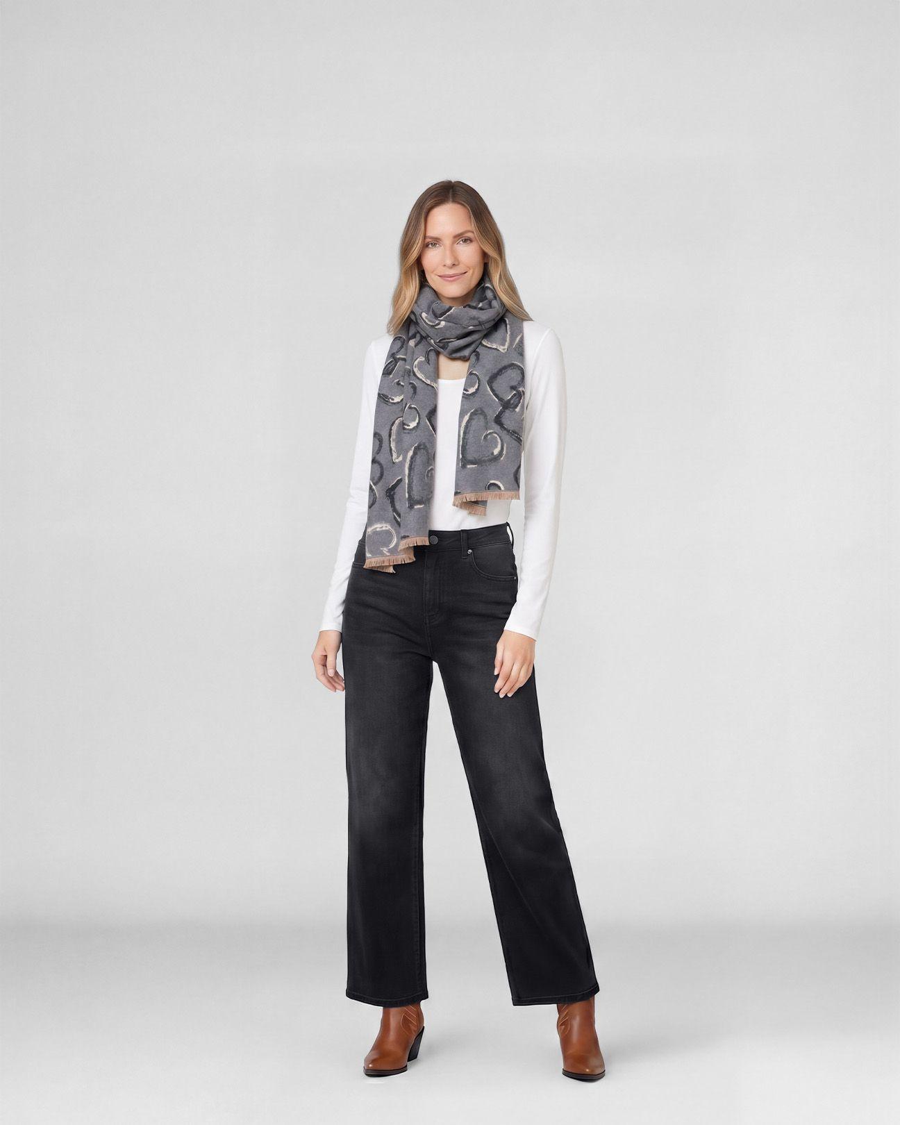 Echarpe Mujer Josefina Gris Lineatre-3