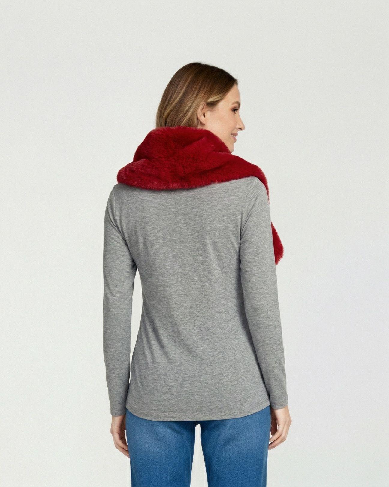 Cuello Mujer Stella Rojo Lineatre-2