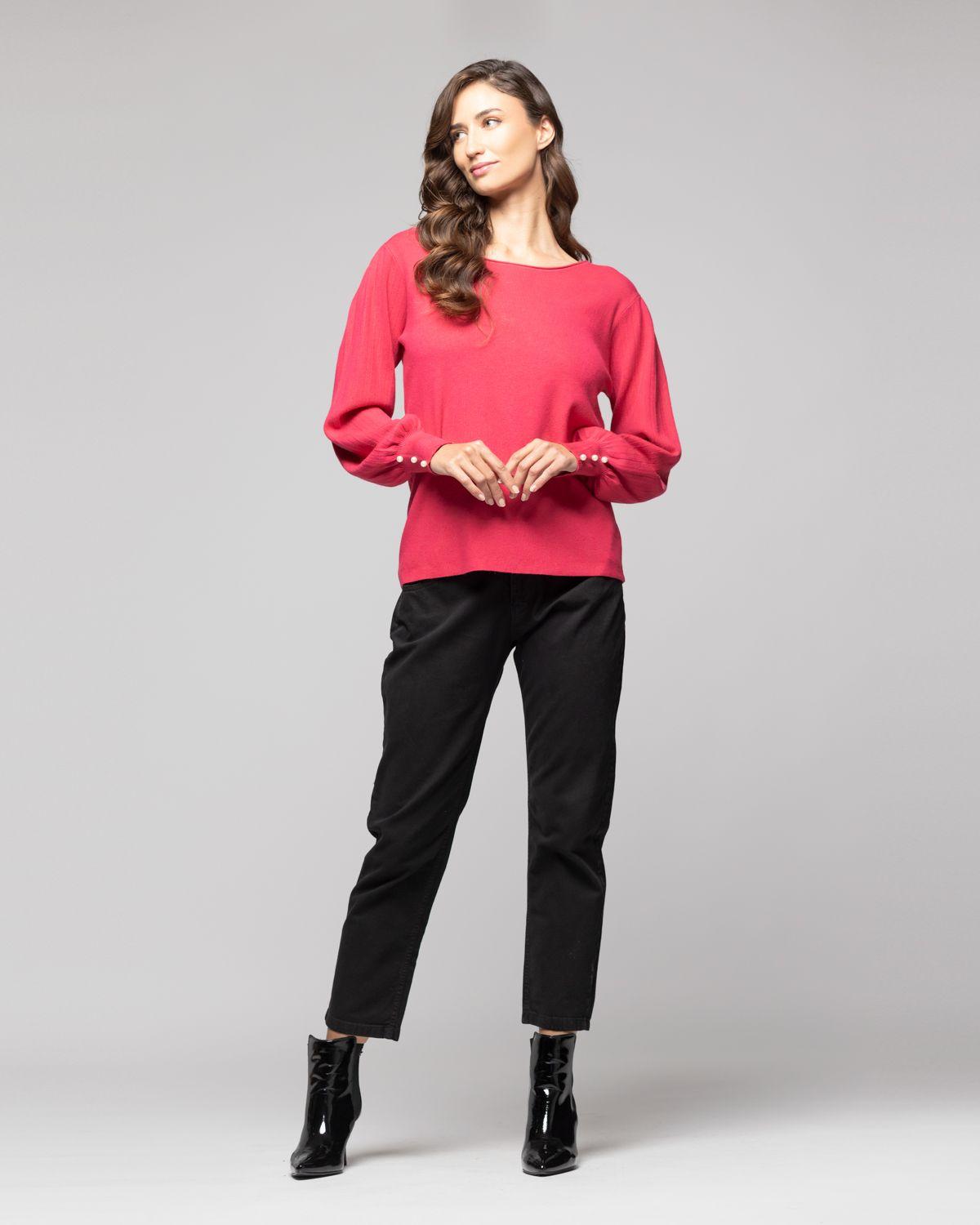 Sweater Mujer Minerva  Fucsia Lineatre-0
